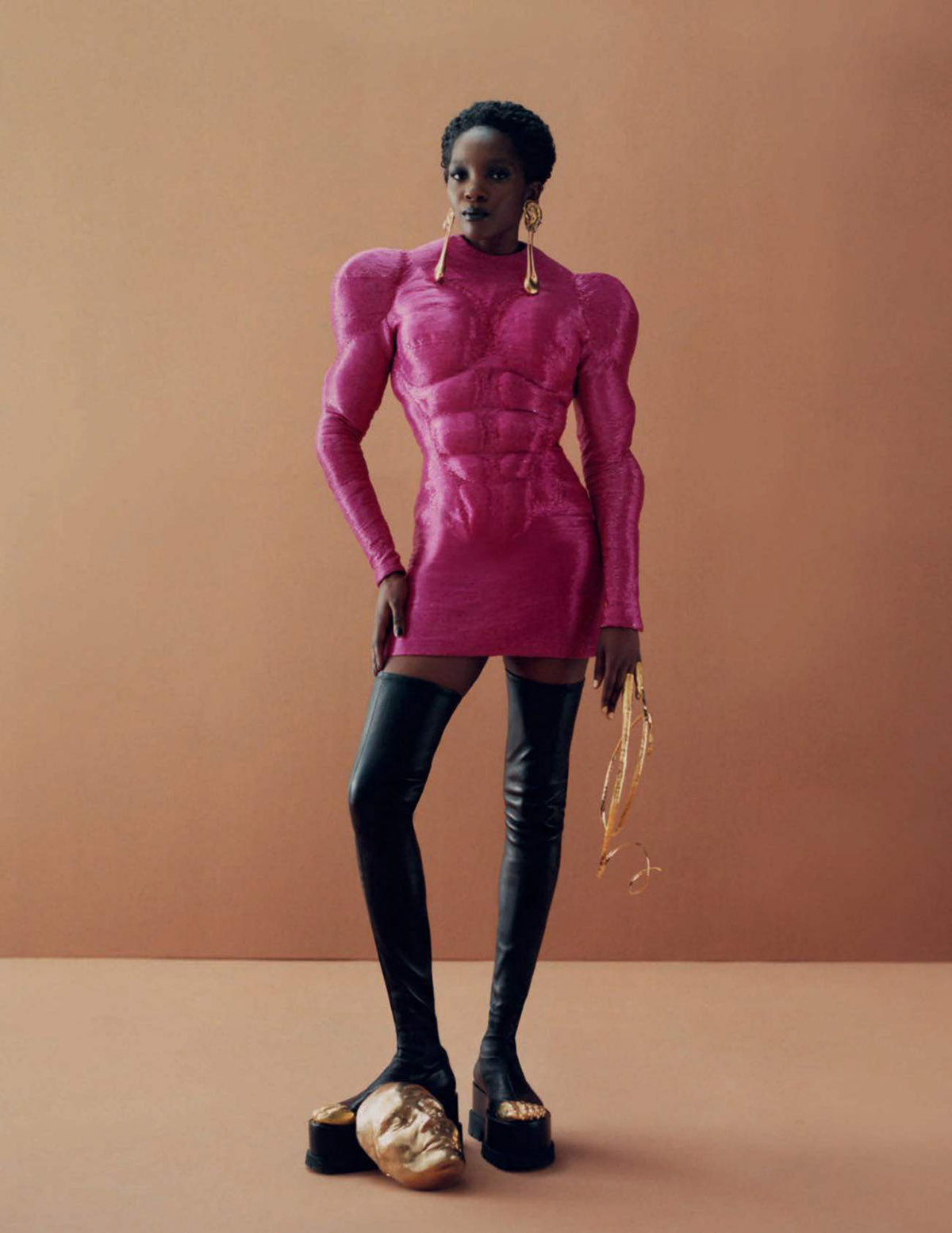 Awuor Dit, Tricia Akello and Liyah James by Camila Falquez for Vogue Spain July 2021