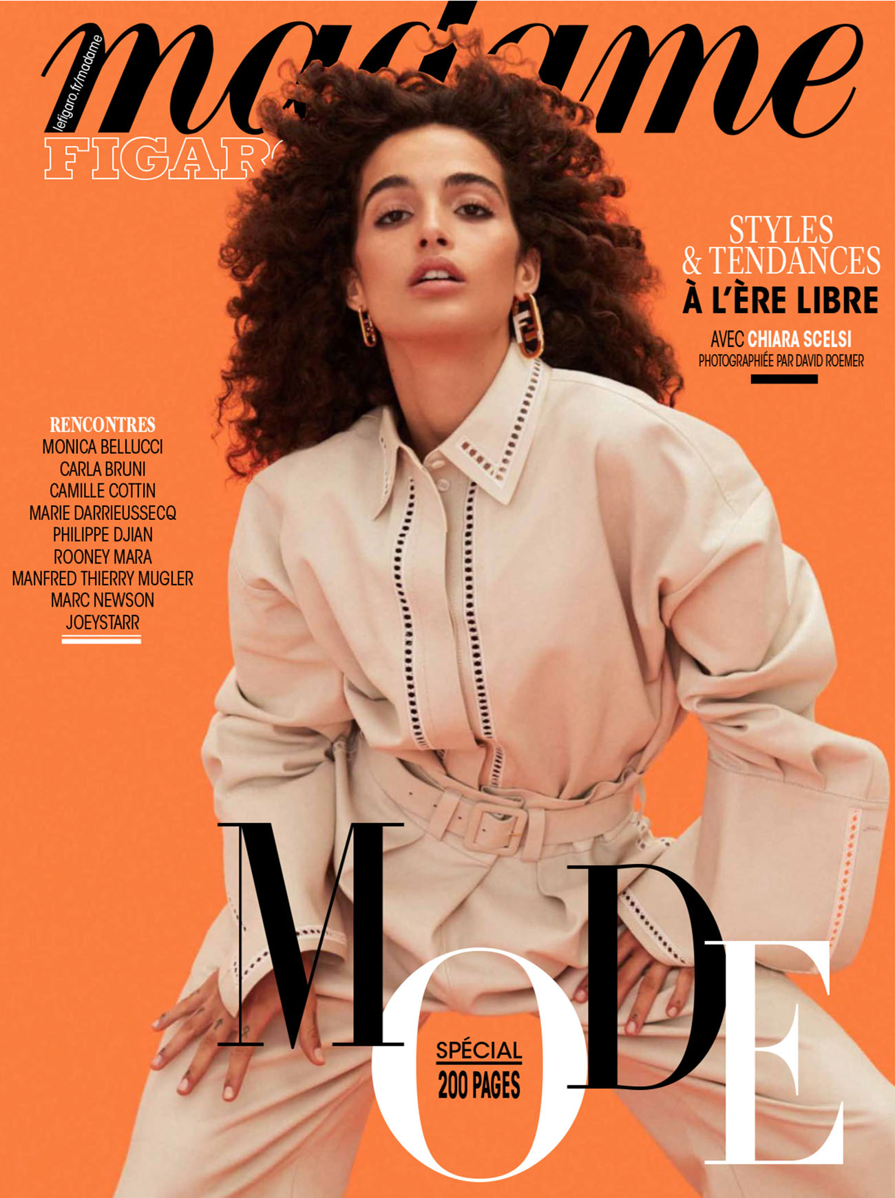 Chiara Scelsi covers Madame Figaro August 27th, 2021 by David Roemer
