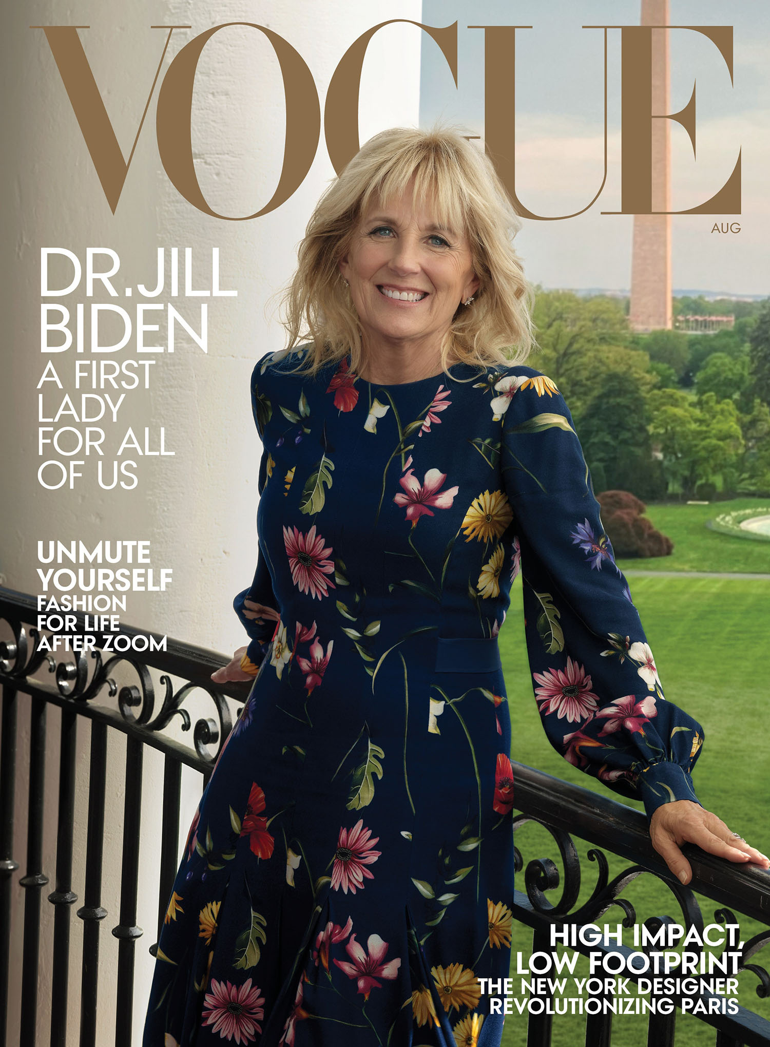 First Lady Dr. Jill Biden covers Vogue US August 2021 by Annie Leibovitz