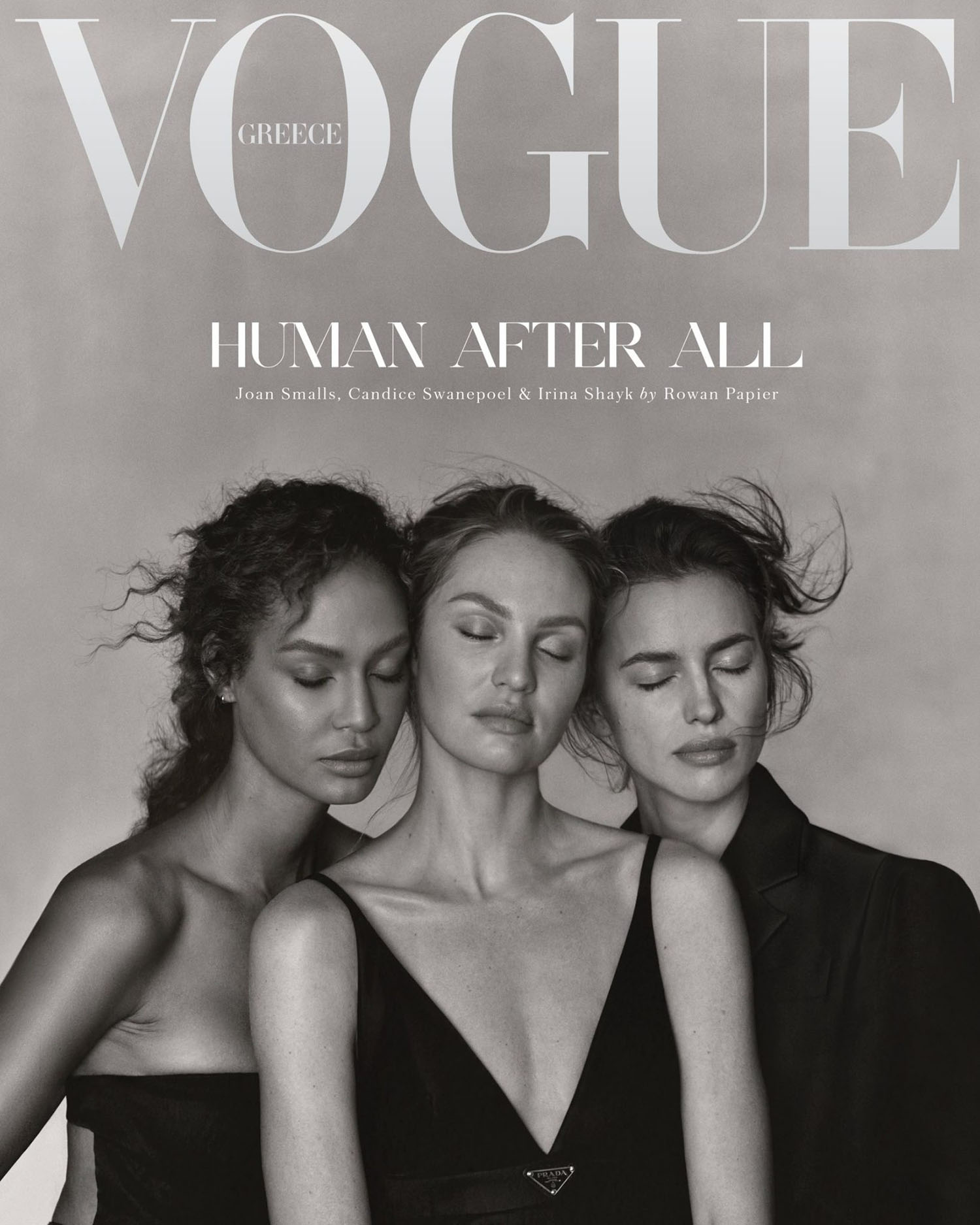Irina Shayk, Candice Swanepoel and Joan Smalls cover Vogue Greece December 2020 by Rowan Papier