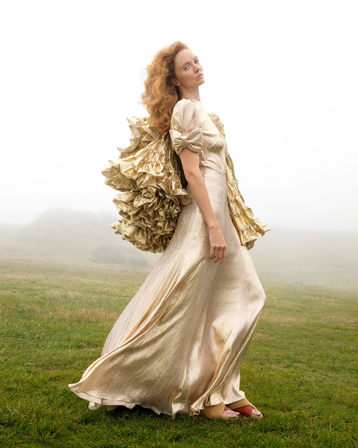 Lily Cole covers The Sunday Times Style August 15th, 2021 by Jackie Nickerson