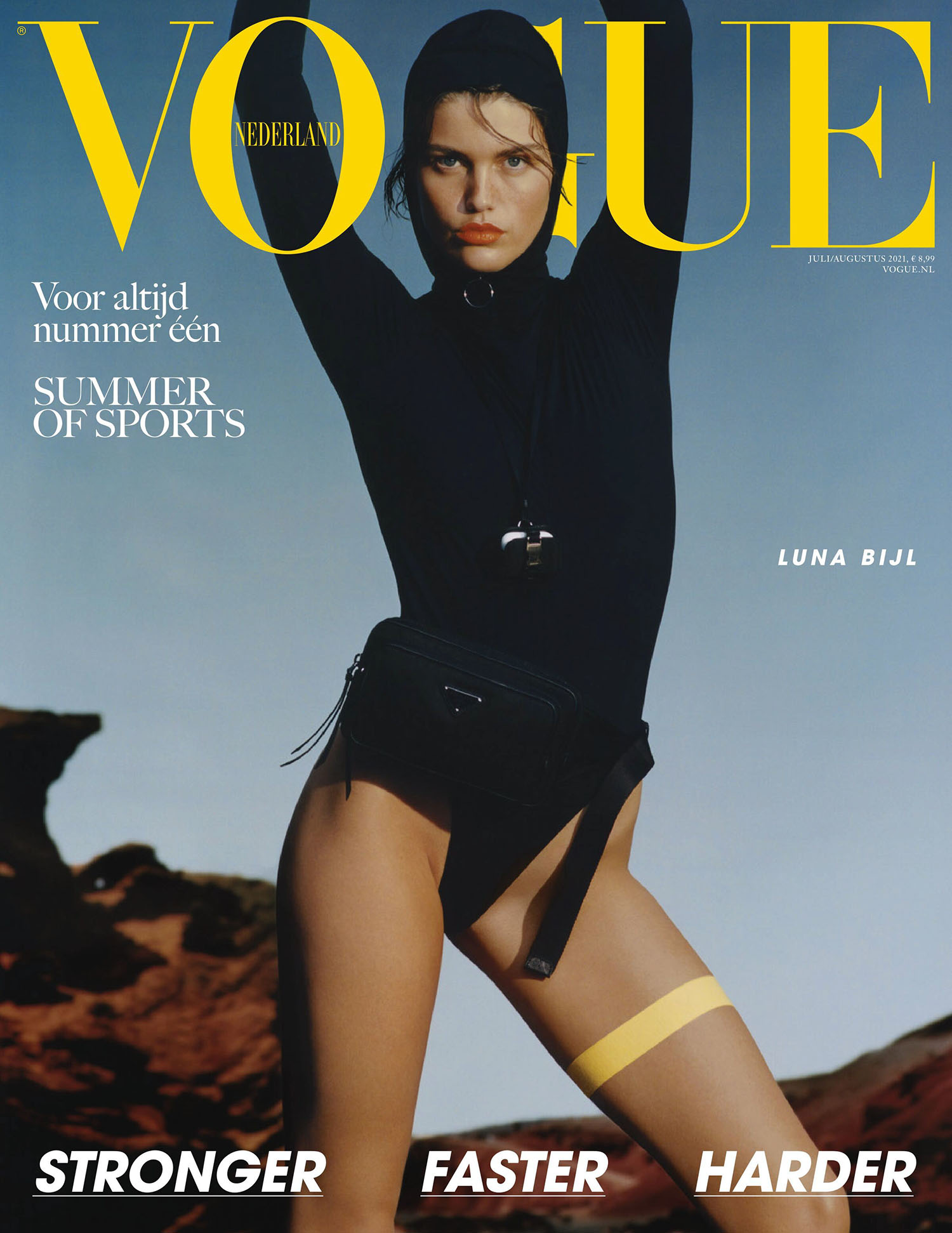 Luna Bijl covers Vogue Netherlands July/August 2021 by Charles