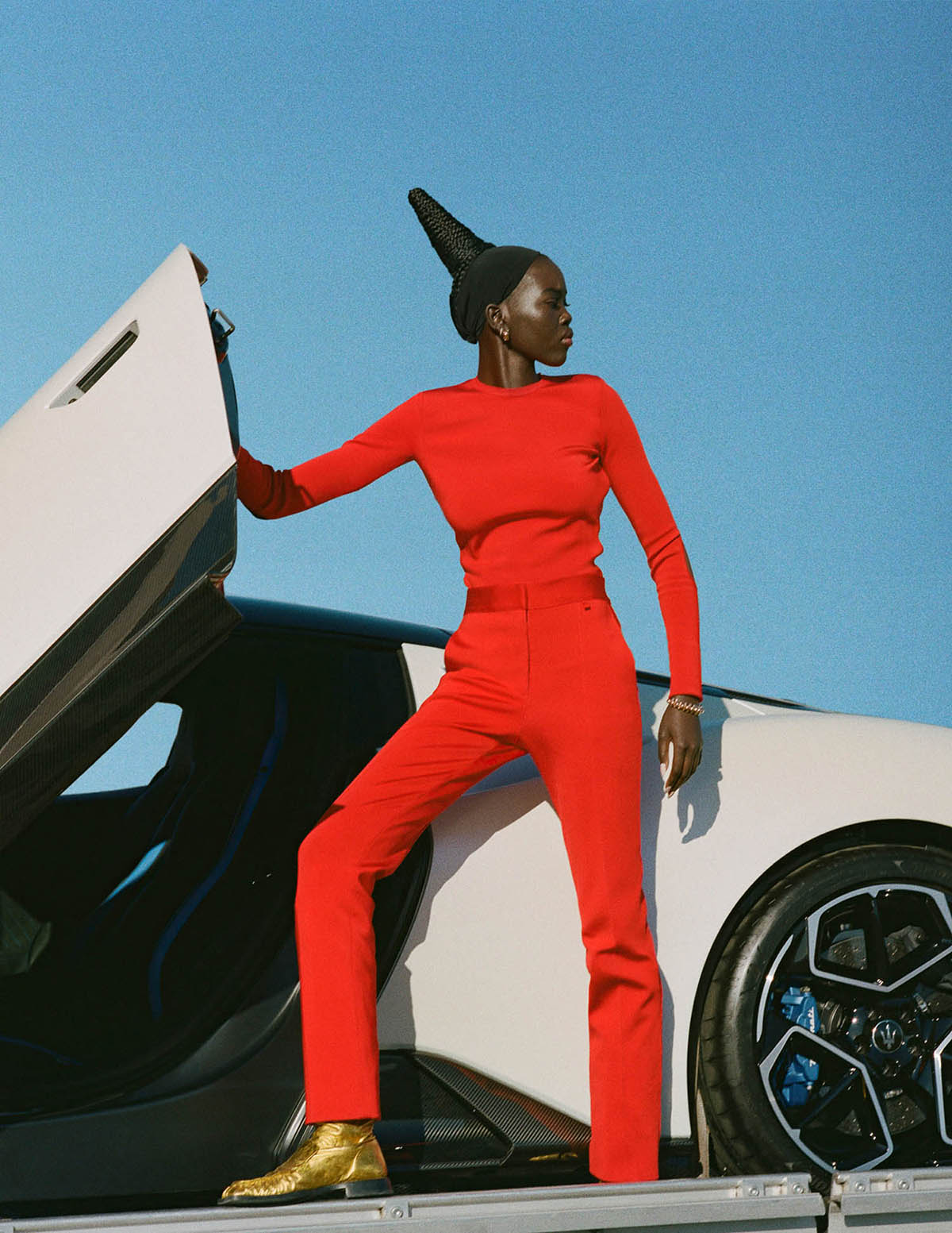 Adut Akech covers Document Journal Summer Pre-Fall 2021 by Theo Wenner