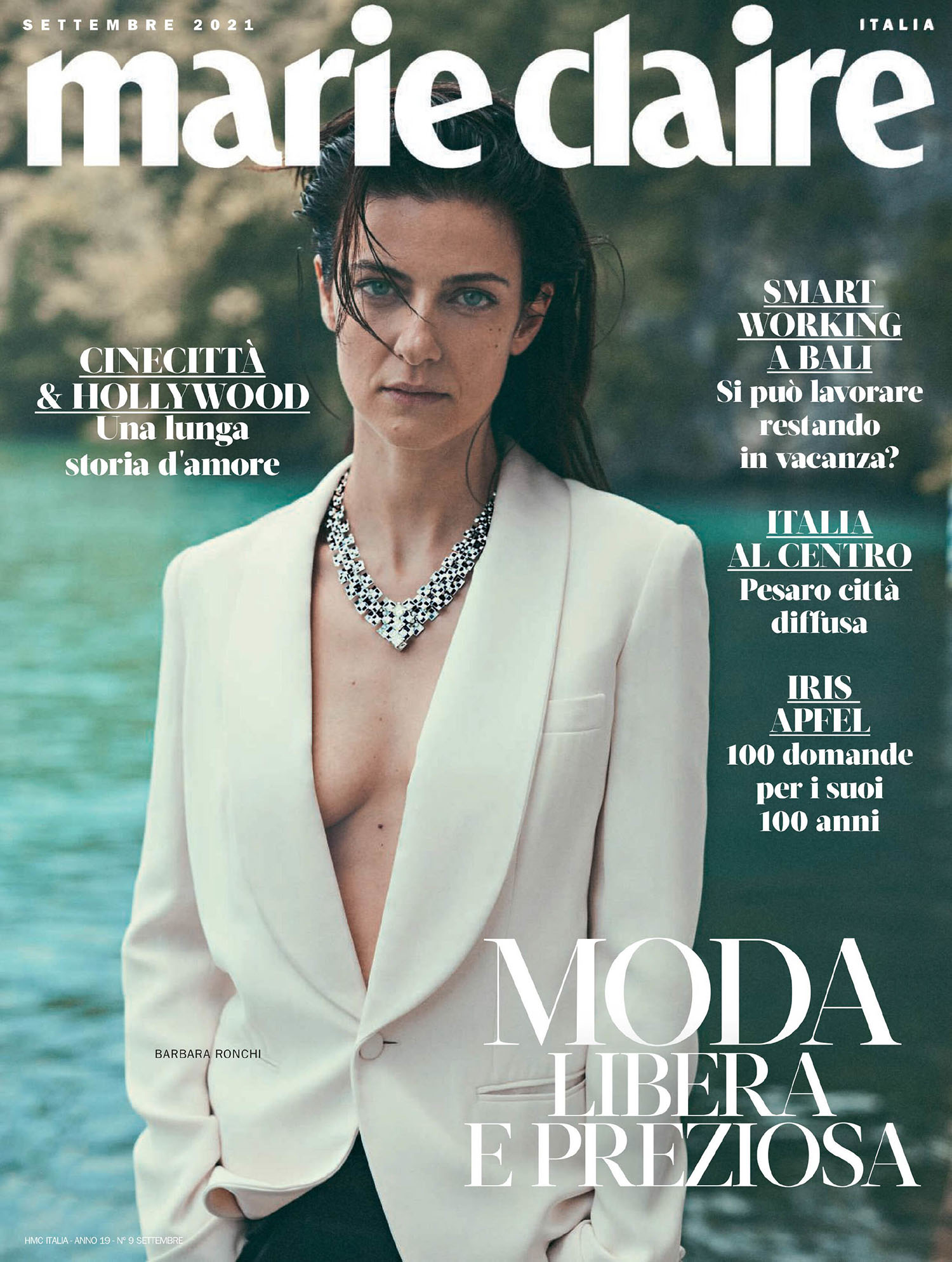 Barbara Ronchi covers Marie Claire Italia September 2021 by Stefano Galuzzi