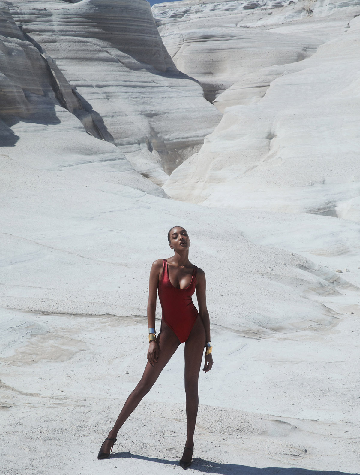 Jourdan Dunn covers Vogue Greece September 2021 by Alvaro Beamud Cortes