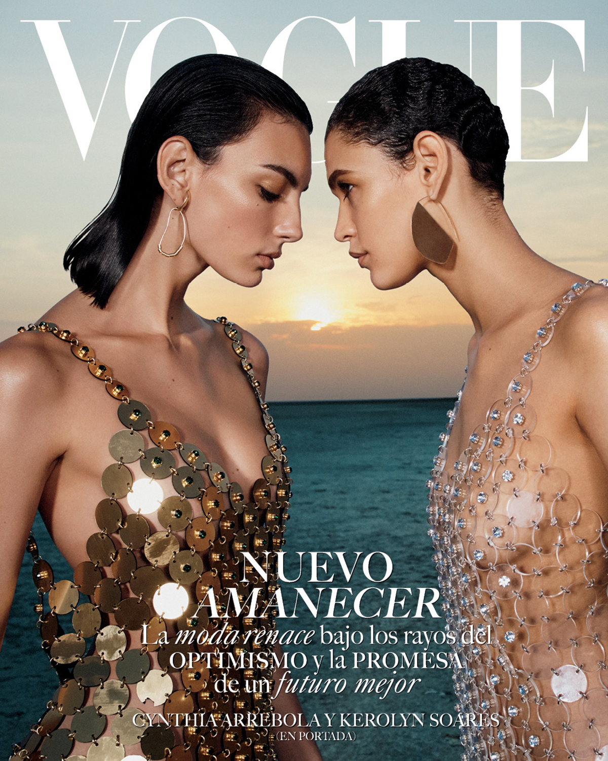 Kerolyn Soares and Cynthia Arrebola cover Vogue Latin America September 2021 by Emma Summerton
