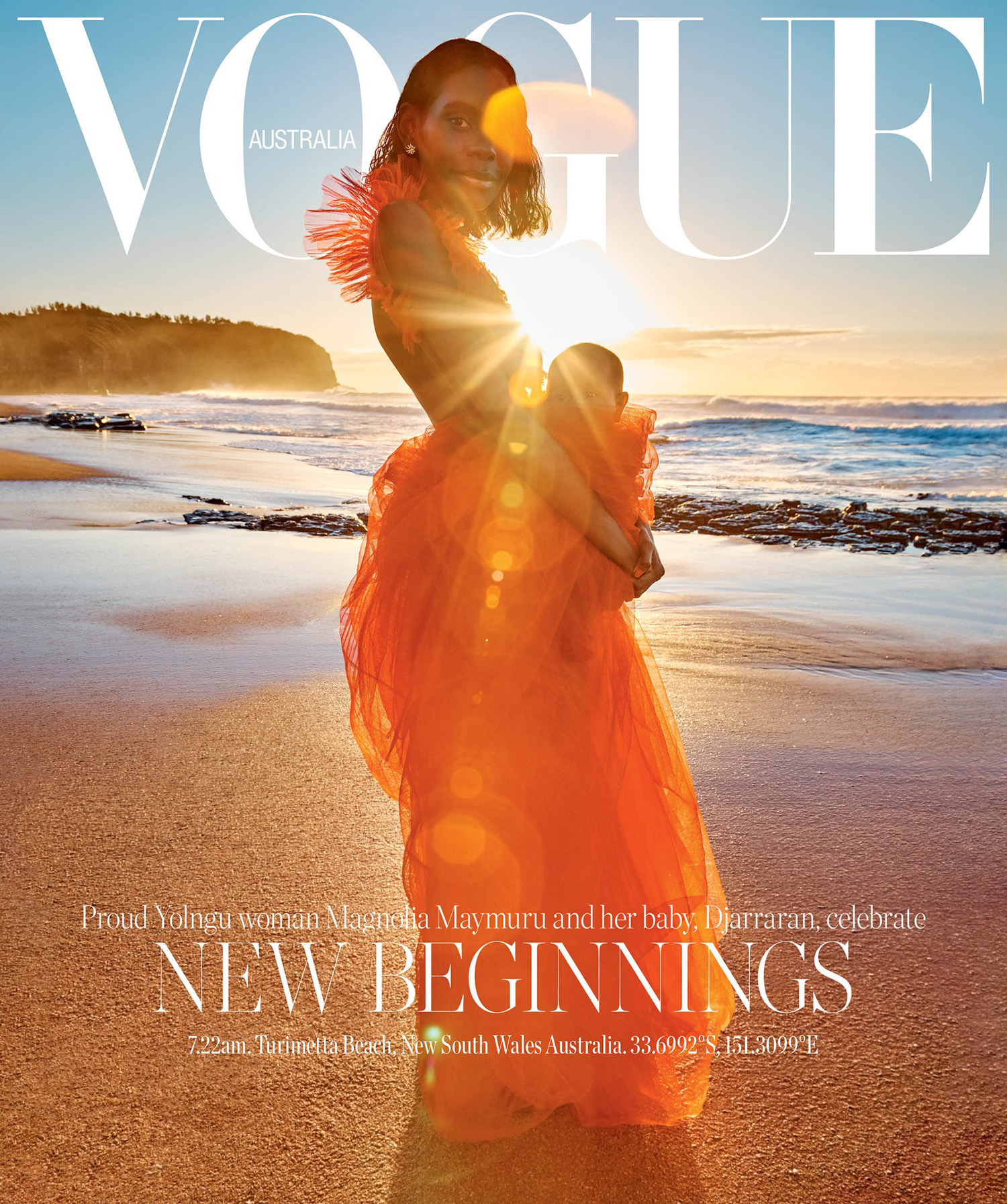 Magnolia Maymuru covers Vogue Australia September 2021 by Charles Dennington