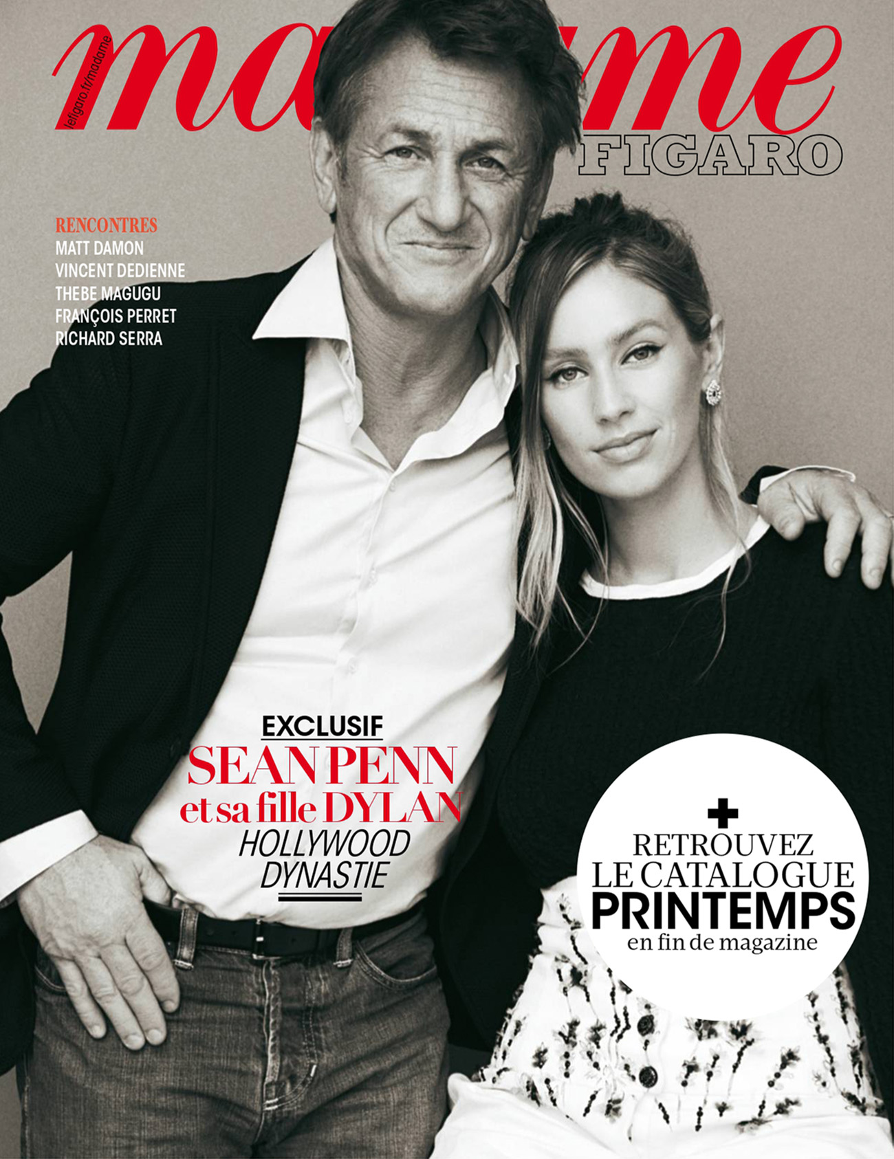 Sean Penn and Dylan Penn cover Madame Figaro September 17th, 2021 by Matias Indjic
