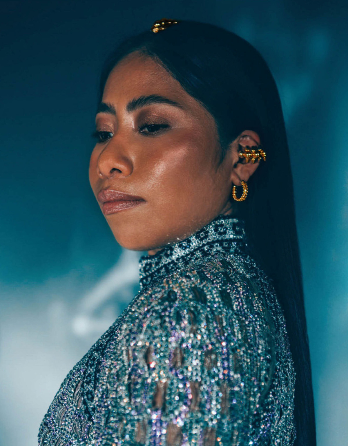 Yalitza Aparicio covers Elle Mexico September 2021 by Ximena Morfín