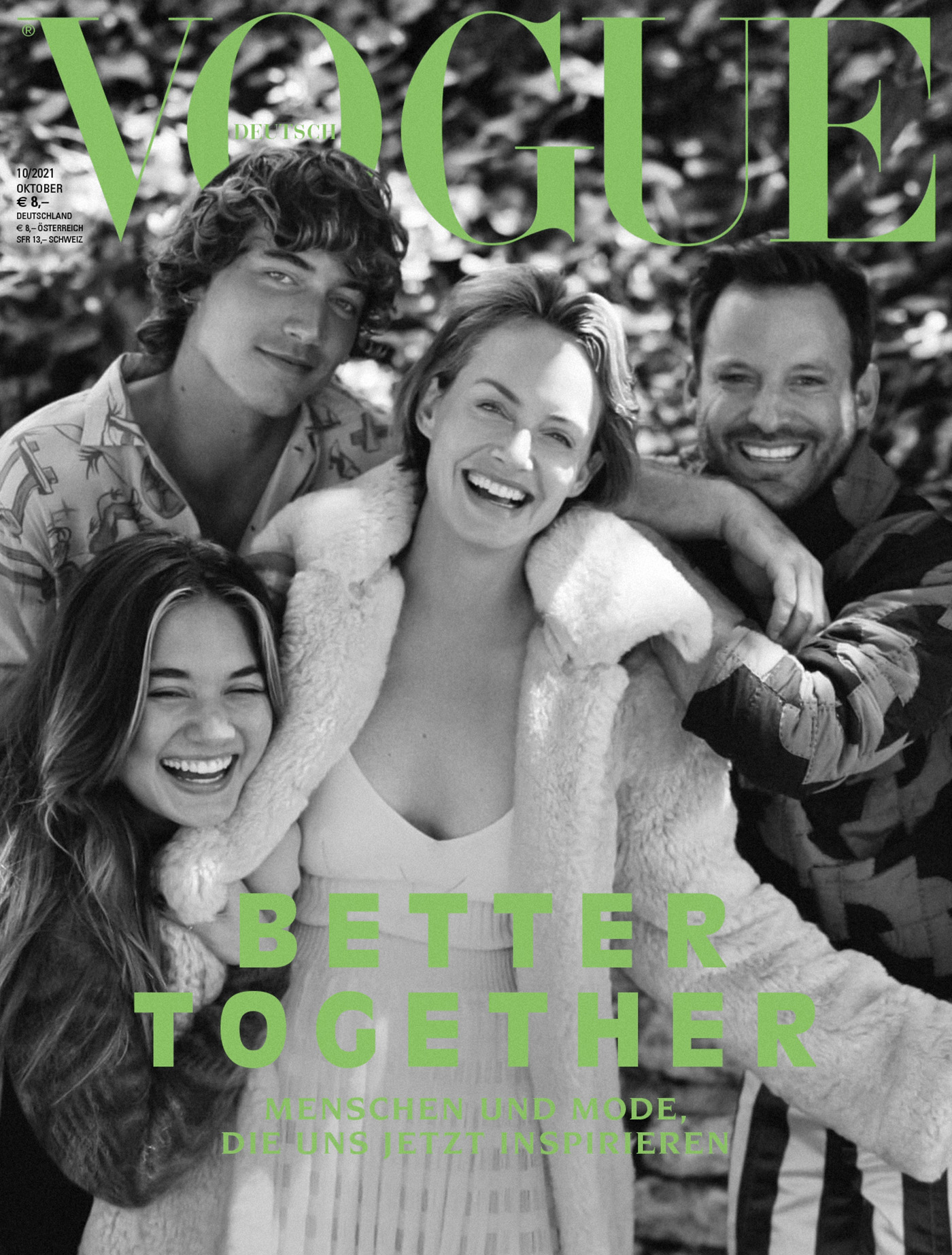 Amber Valletta and her family cover Vogue Germany October 2021 by Sean Thomas