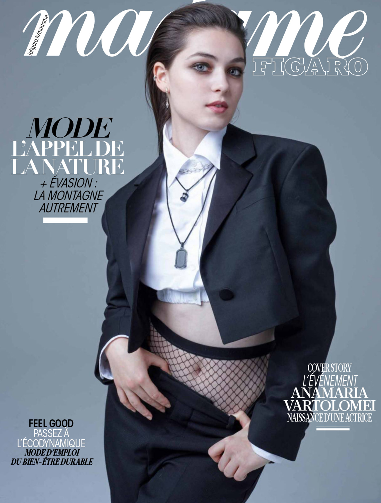 Anamaria Vartolomei covers Madame Figaro October 29th, 2021 by Luc Braquet