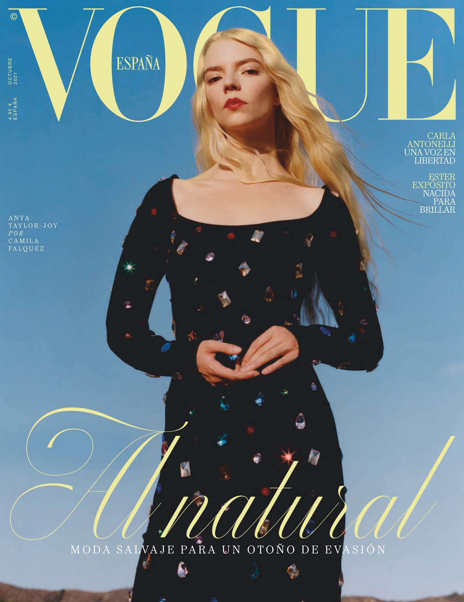 Anya Taylor-Joy covers Vogue Spain, Vogue Mexico  Latin America October  2021 by Camila Falquez - fashionotography
