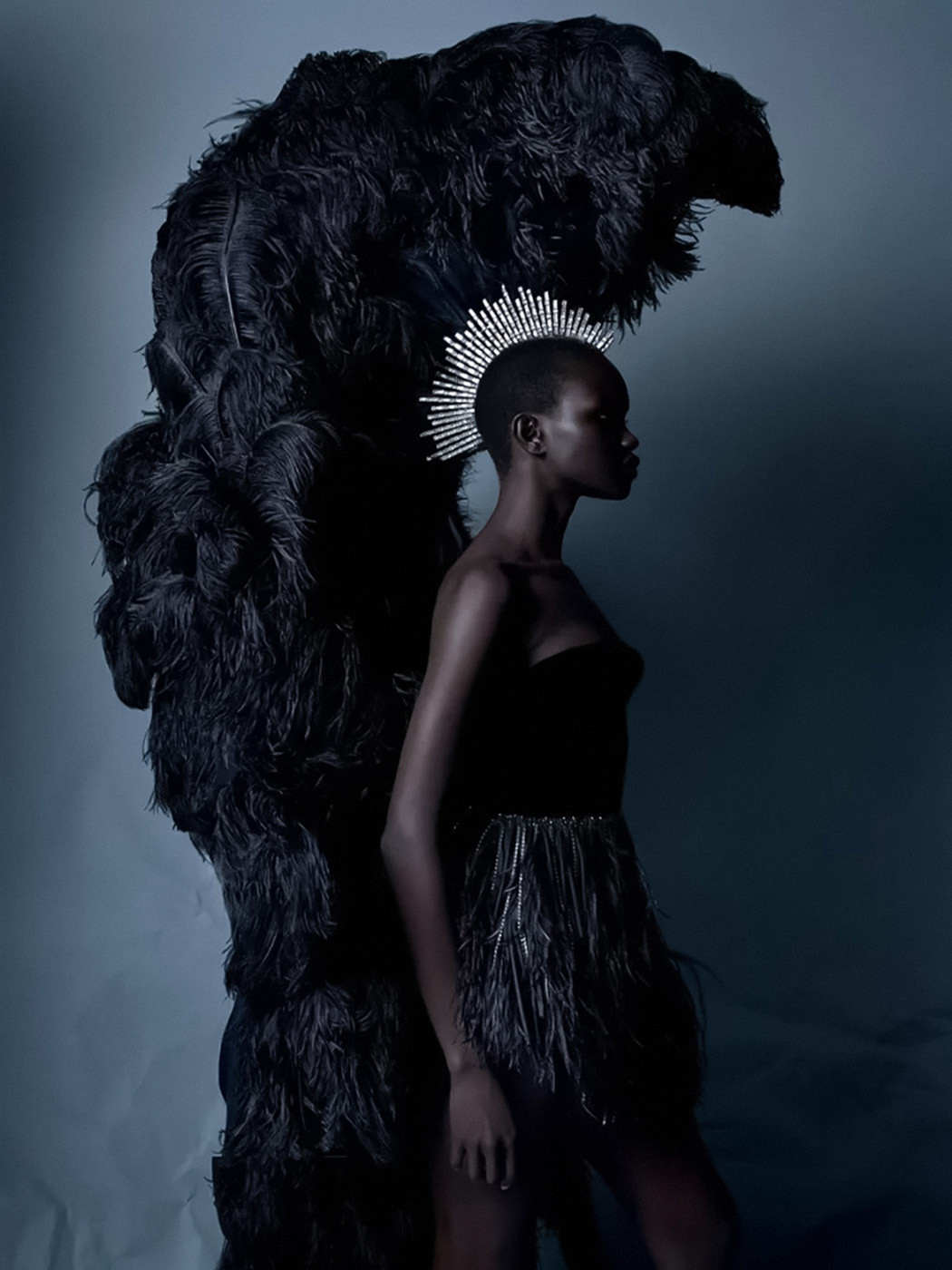 June Cornelissens and Akon Changkou cover Numéro September 2021 by Jean-Baptiste Mondino