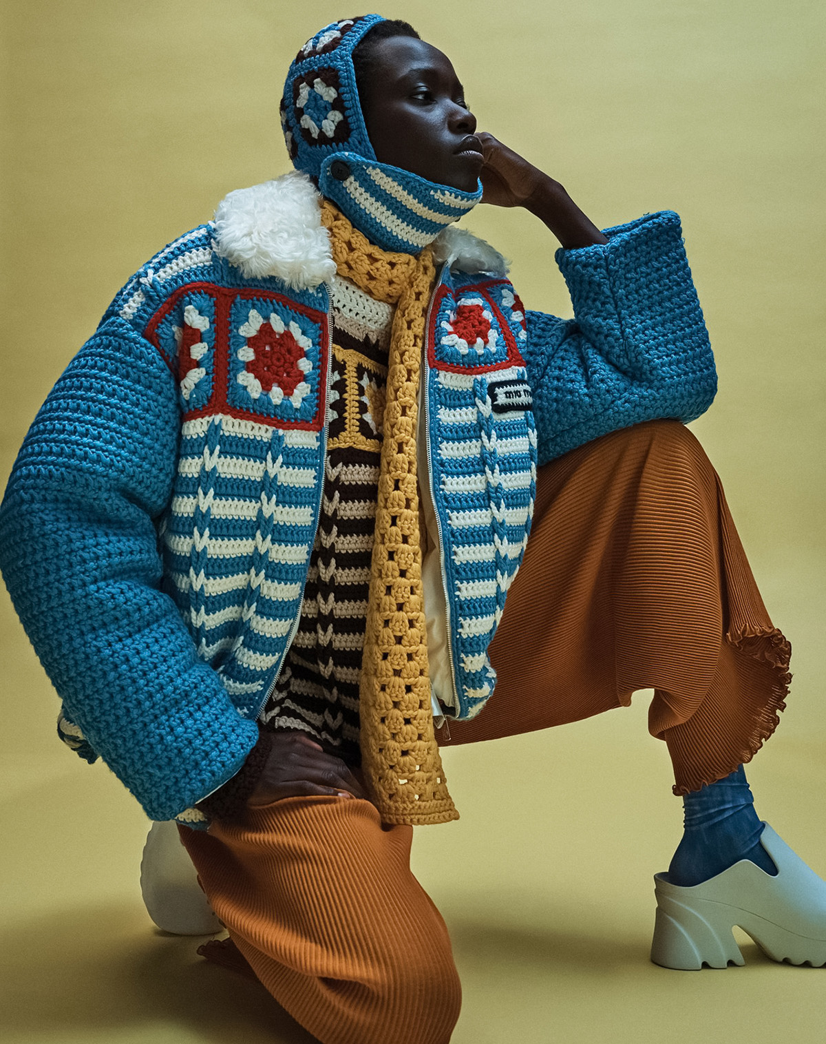 ''Knits & Pieces'' by Josh Olins for WSJ. Magazine Fall 2021