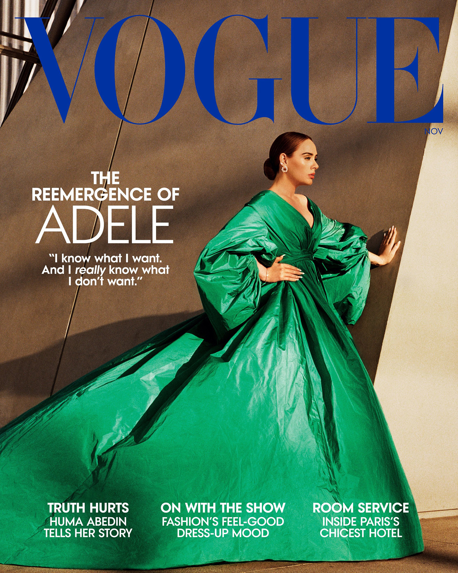 Adele covers Vogue US November 2021 by Alasdair Mclellan