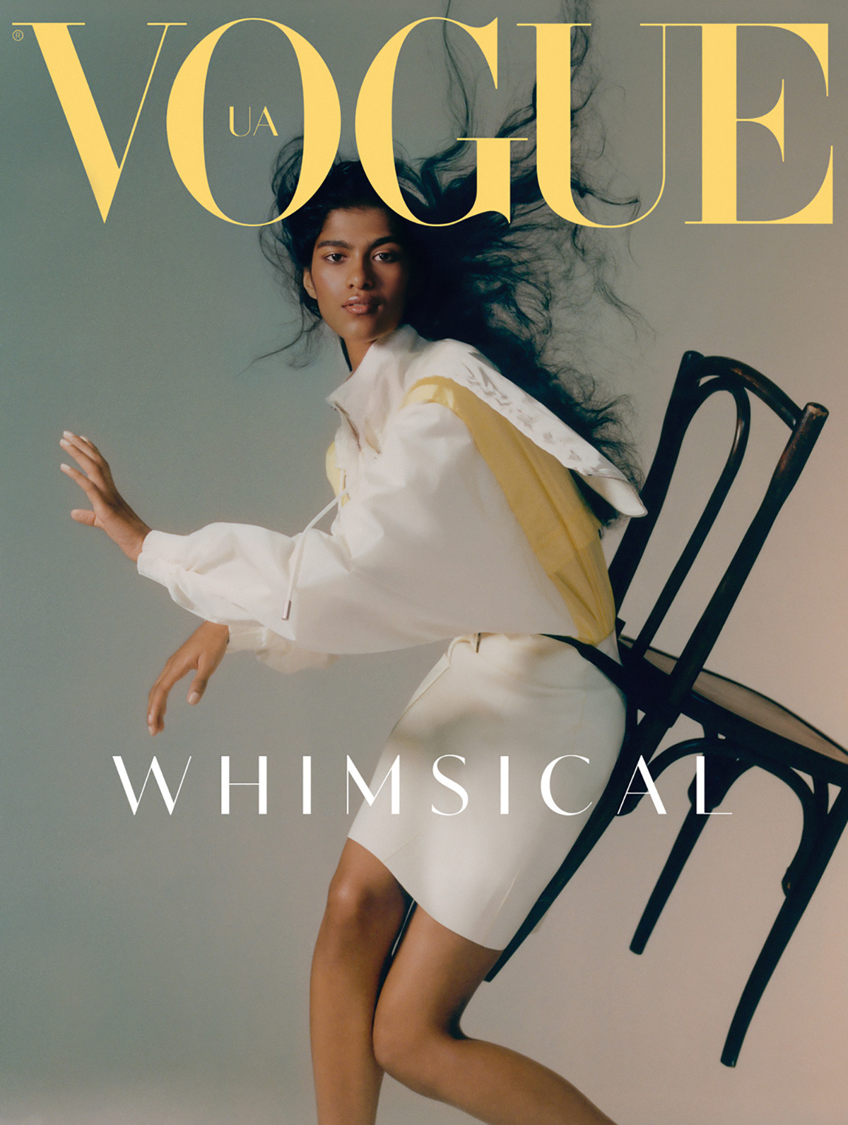 Ashley Radjarame covers Vogue Ukraine November 2021 by Dan Beleiu