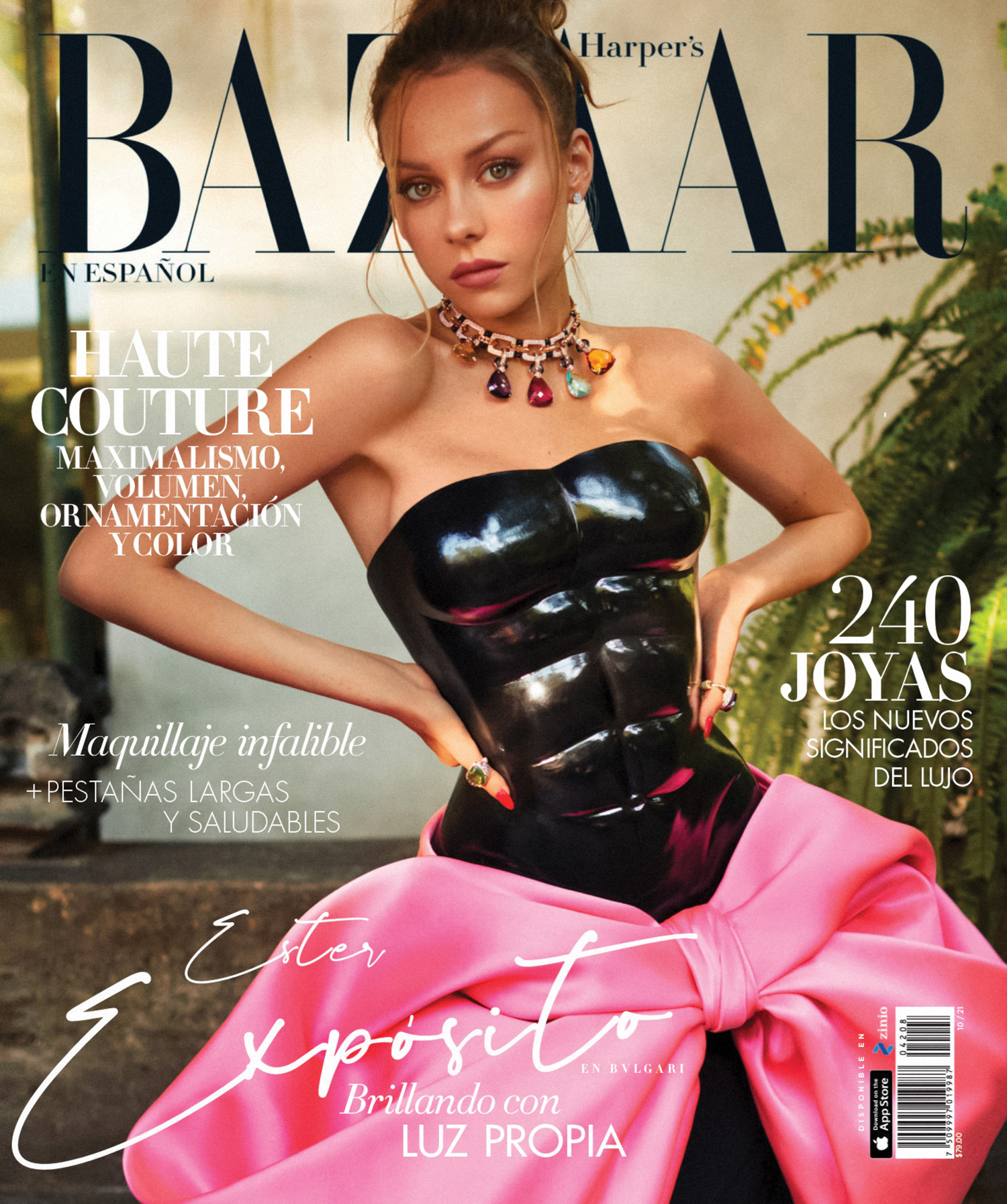 Ester Expósito covers Harper’s Bazaar Mexico & Latin America October 2021 by Xavi Gordo
