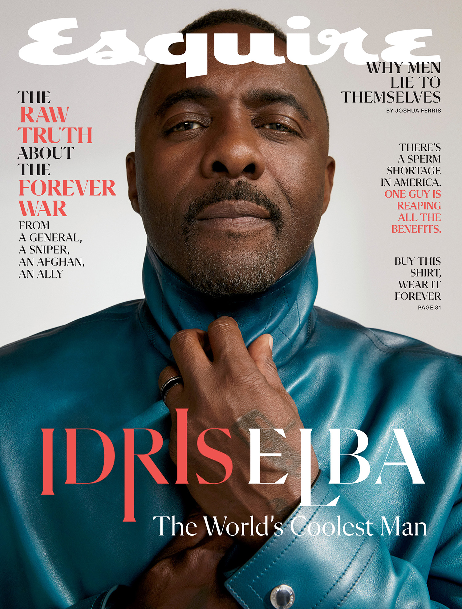 Idris Elba covers Esquire US October/November 2021 by Adama Jalloh