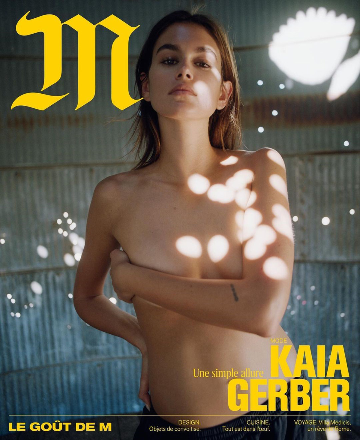 Kaia Gerber covers M Le magazine du Monde November 6th, 2021 by Zoë Ghertner