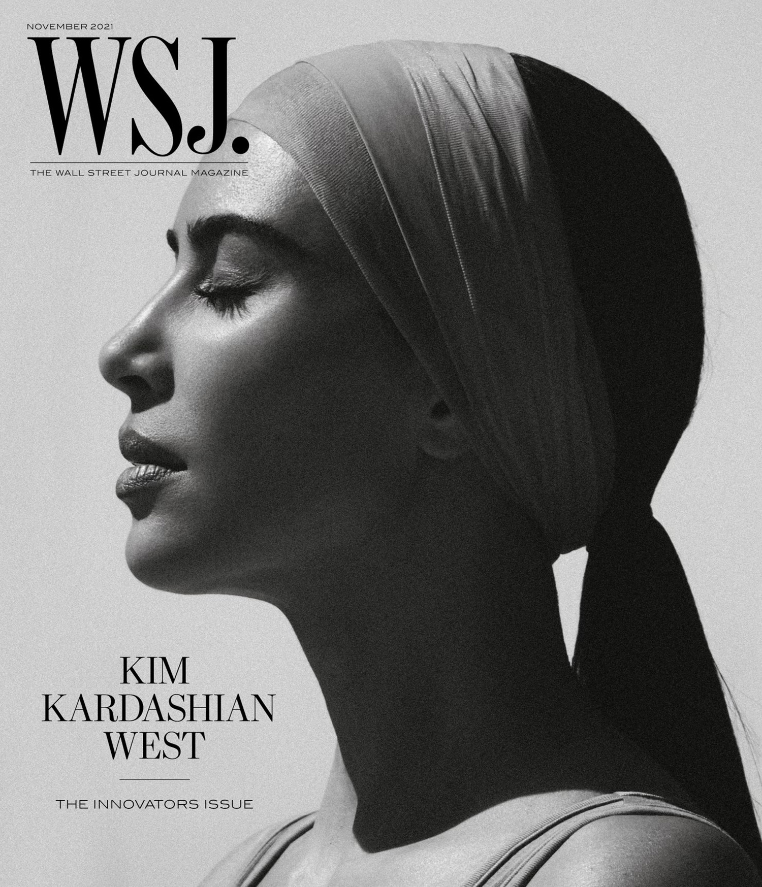 Kim Kardashian West and Kim Jones cover WSJ. Magazine November 2021 by Annemarieke van Drimmelen