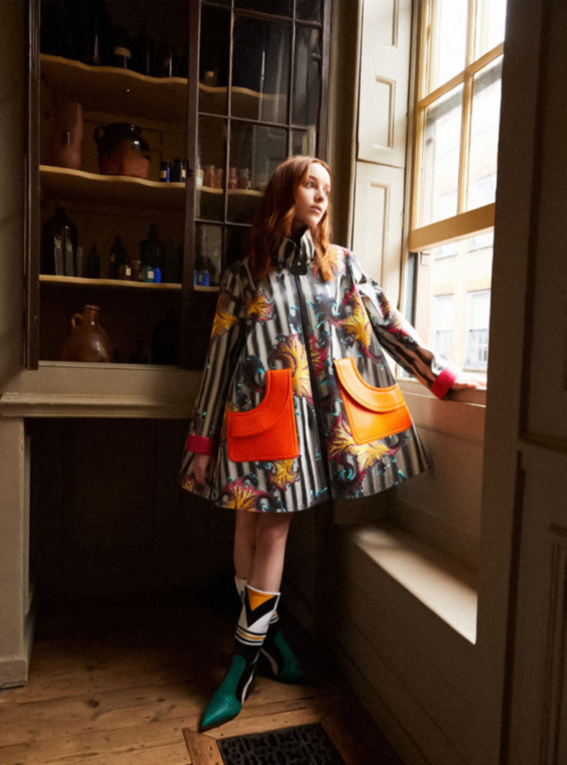 Phoebe Dynevor in Louis Vuitton on Harper’s Bazaar UK November 2021 by Josh Shinner