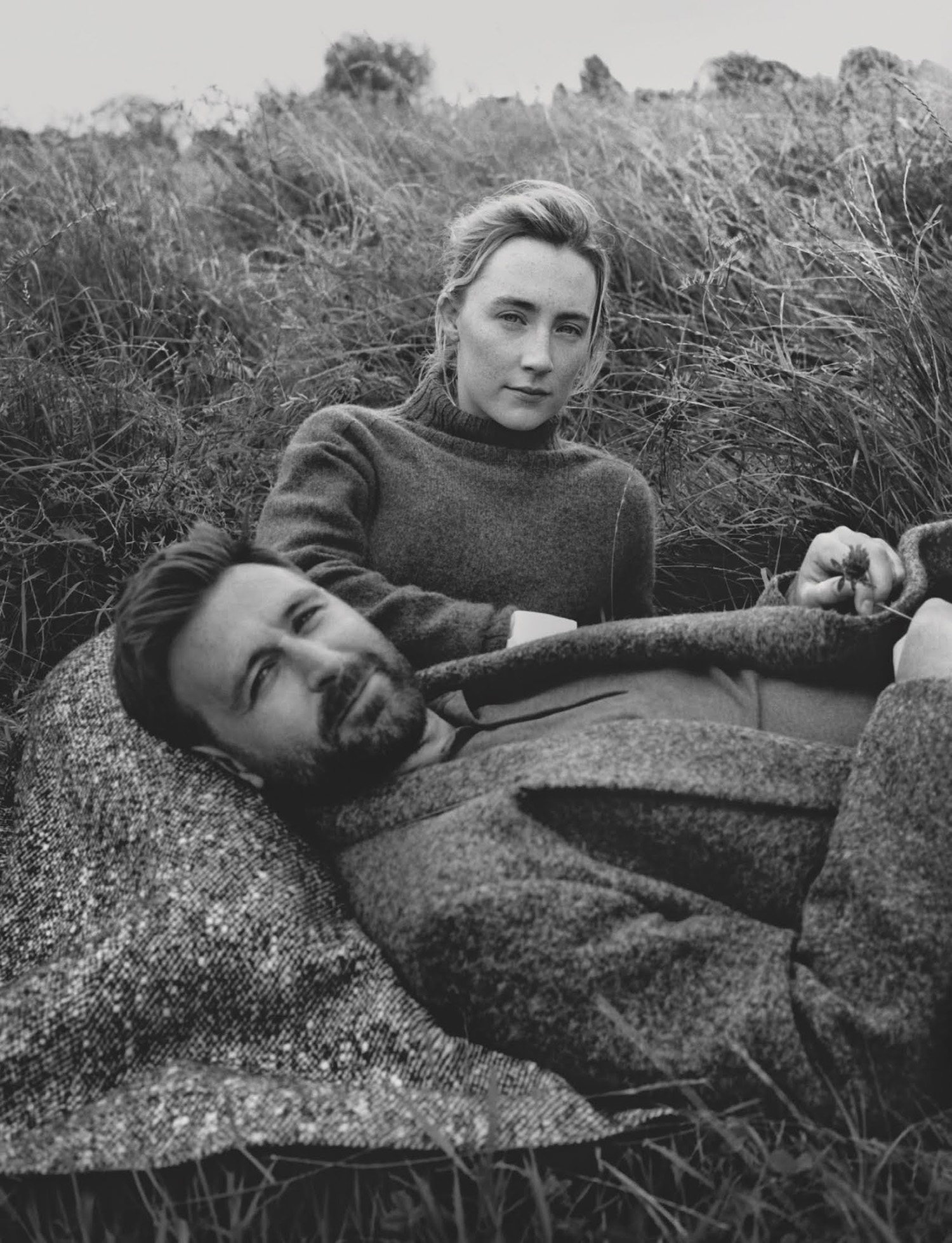 Saoirse Ronan and James McArdle by Ben Weller for British Vogue November 2021