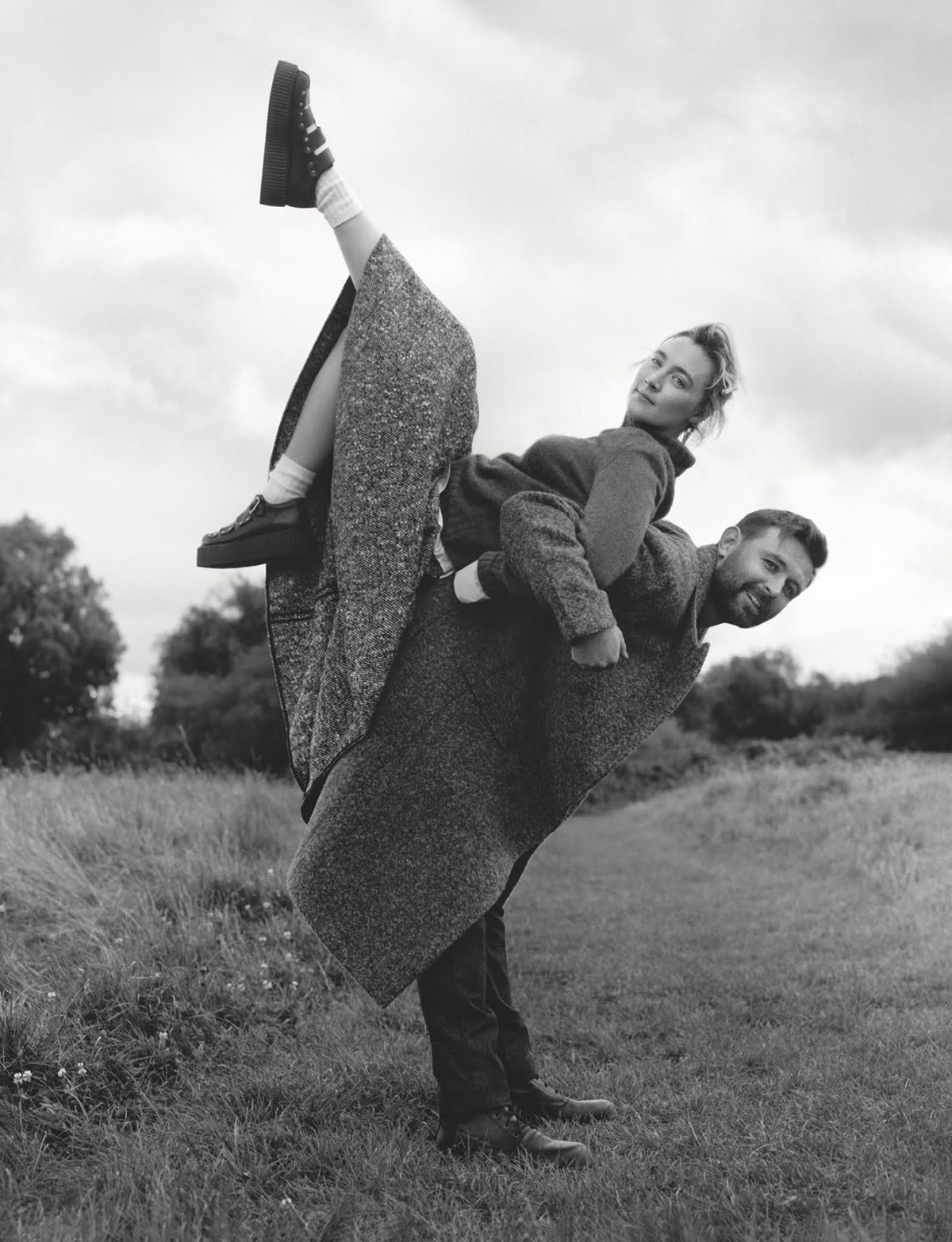 Saoirse Ronan and James McArdle by Ben Weller for British Vogue November 2021