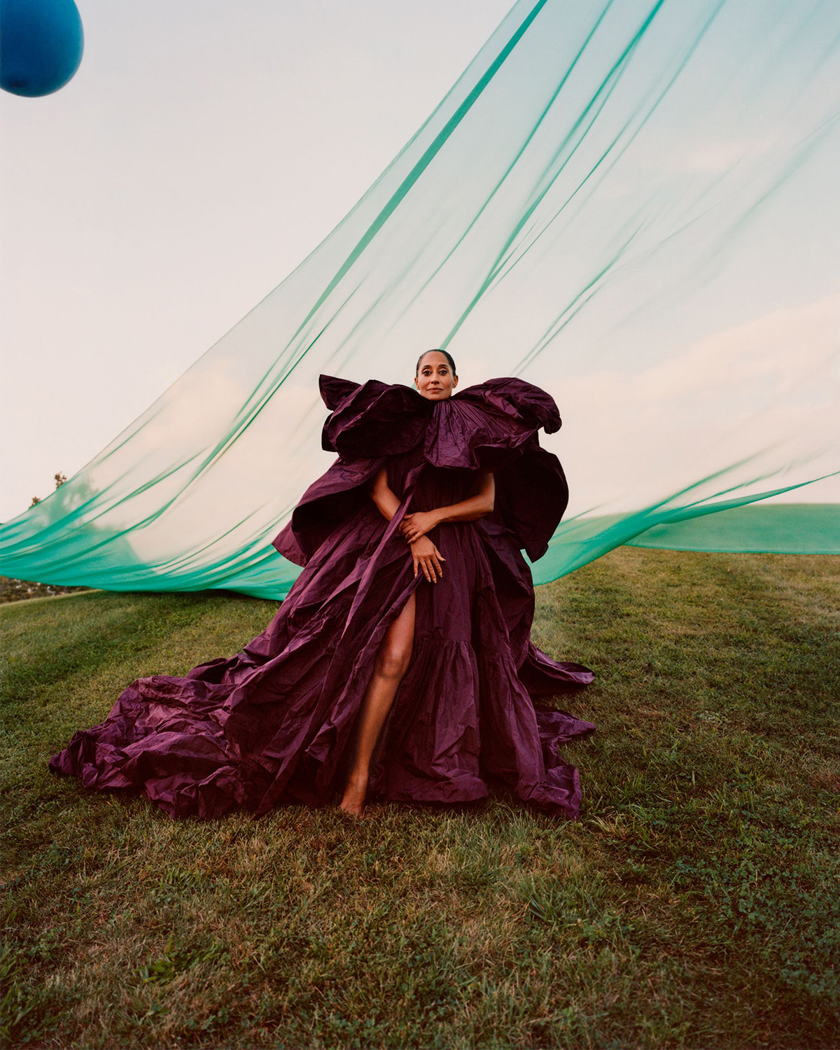Tracee Ellis Ross covers Harper’s Bazaar US November 2021 by Renell Medrano