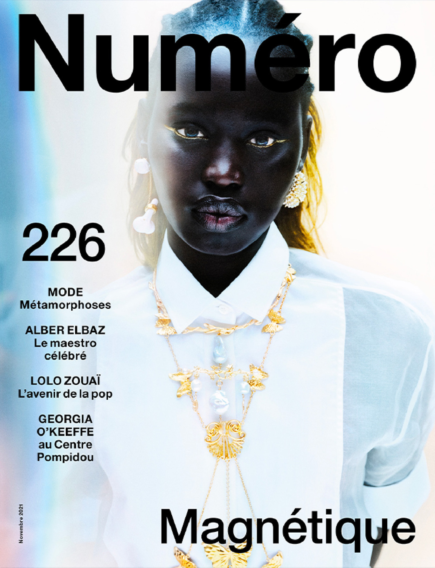 Adit Ajhok in Dior on Numéro November 2021 cover by Txema Yeste