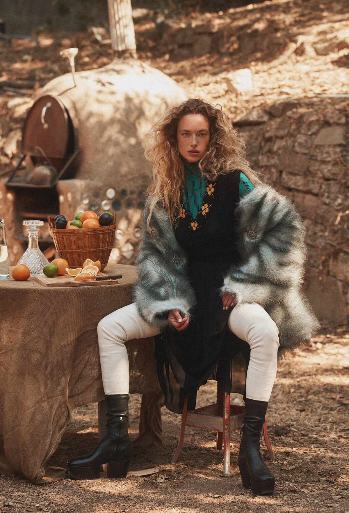 Hannah Ferguson covers Harper’s Bazaar Greece October 2021 by Caleb & Gladys