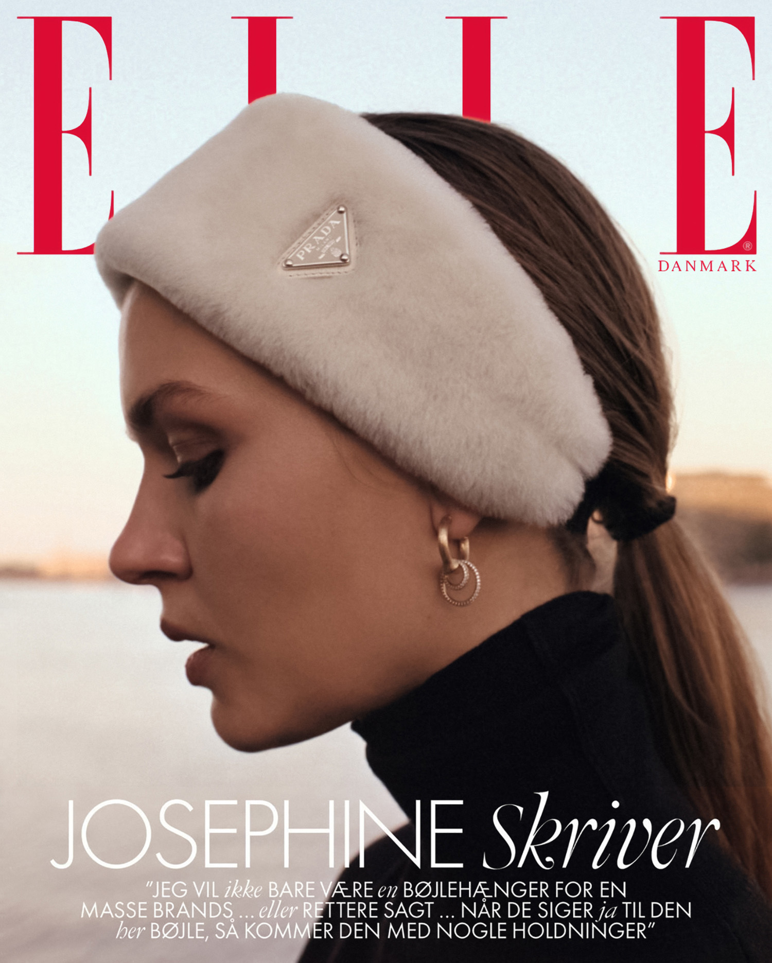 Josephine Skriver covers Elle Denmark December 2021 by Frederik Lentz Andersen