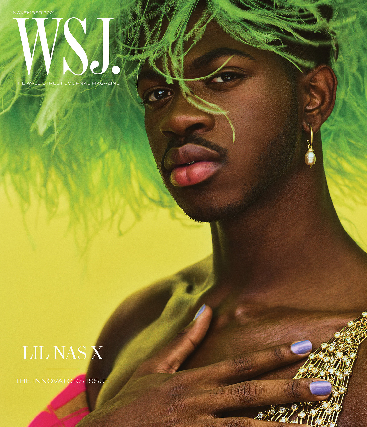 Lil Nas X covers WSJ. Magazine November 2021 by Gregory Harris
