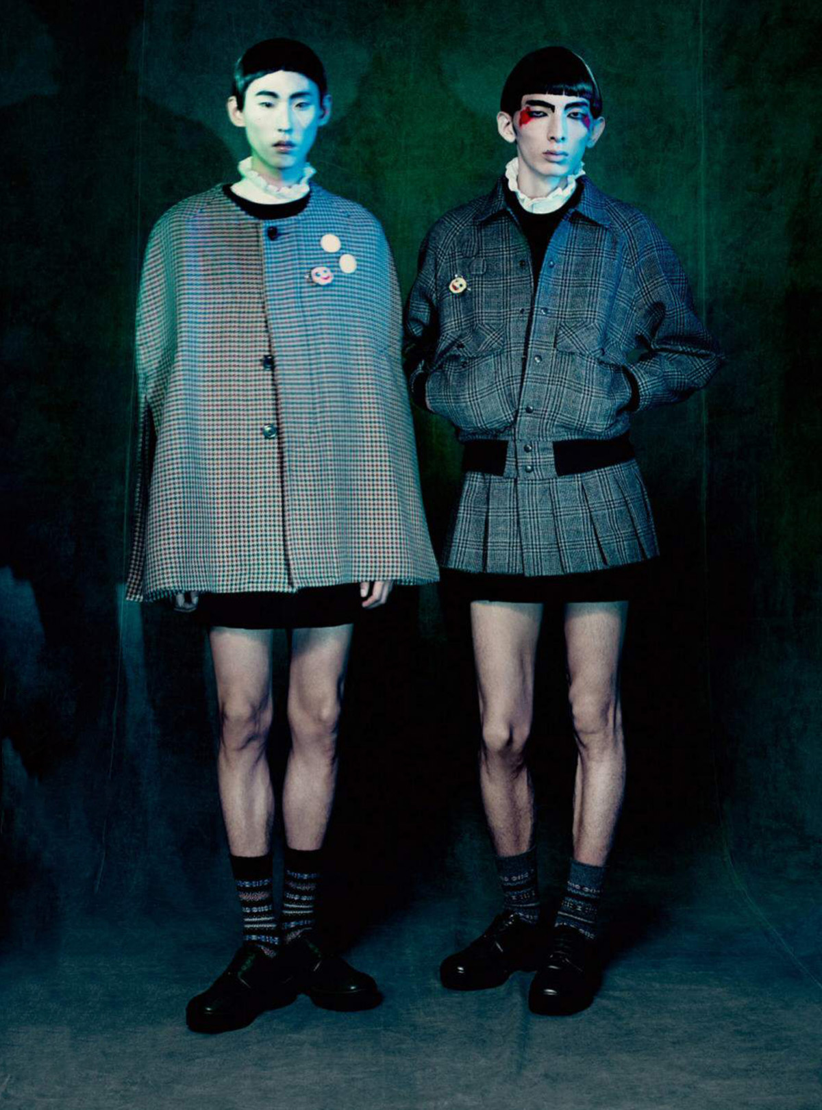 ''Mirror Image'' by Paolo Roversi for Vogue Hommes Paris Fall Winter 2021