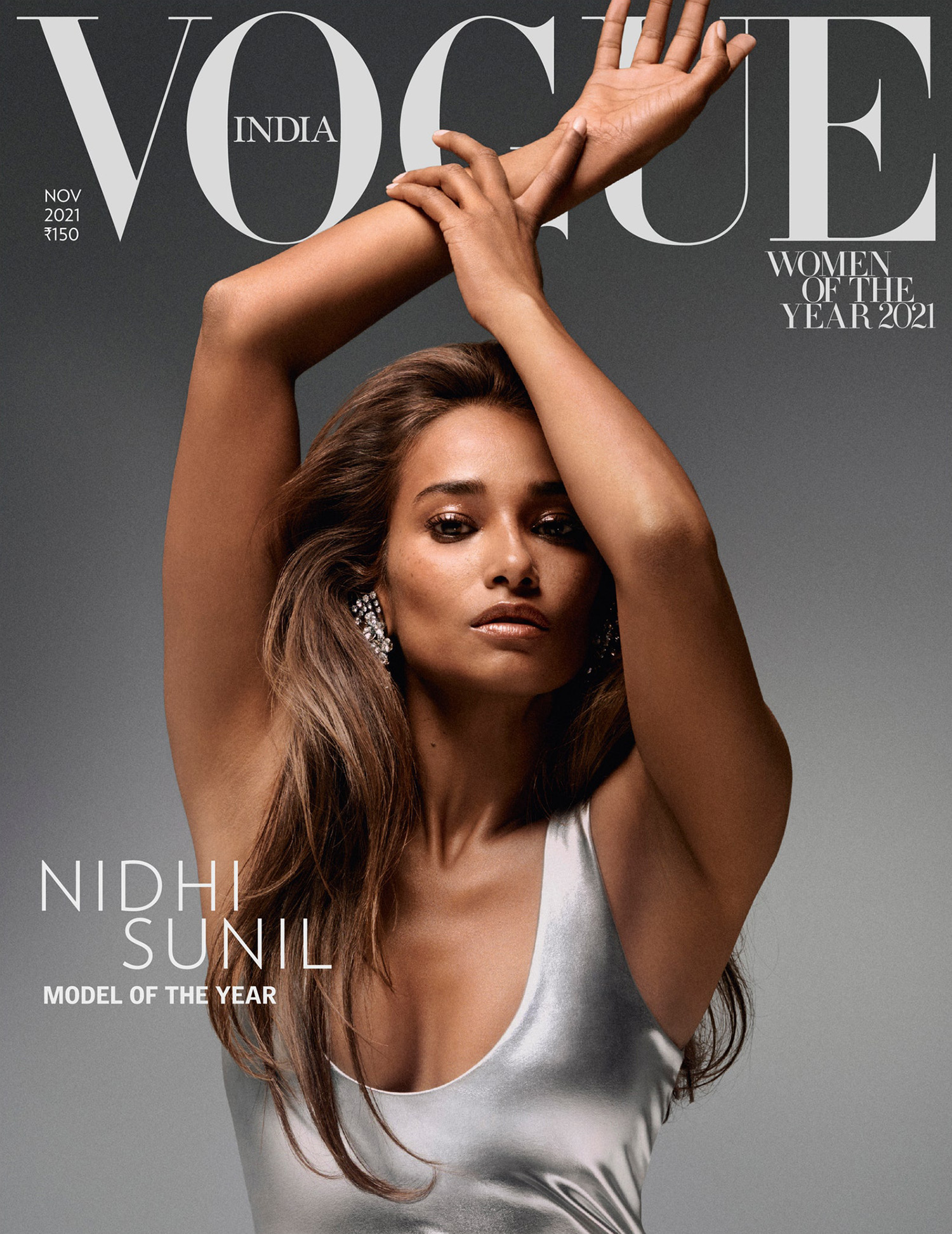 Nidhi Sunil covers Vogue India November 2021 by Pierre Debusschere