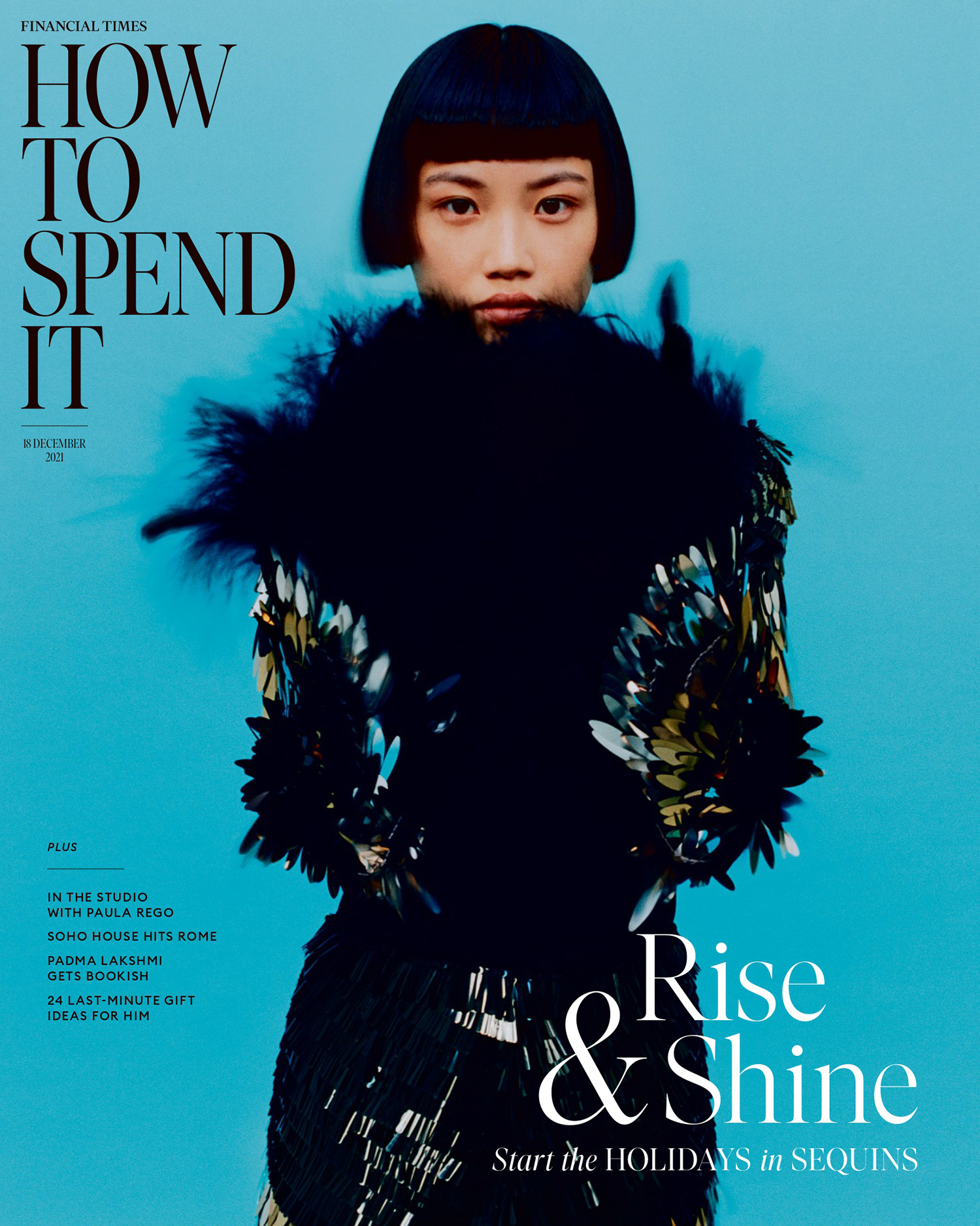 Peipei Tang covers How To Spend It December 18th, 2021 by Marc Hibbert