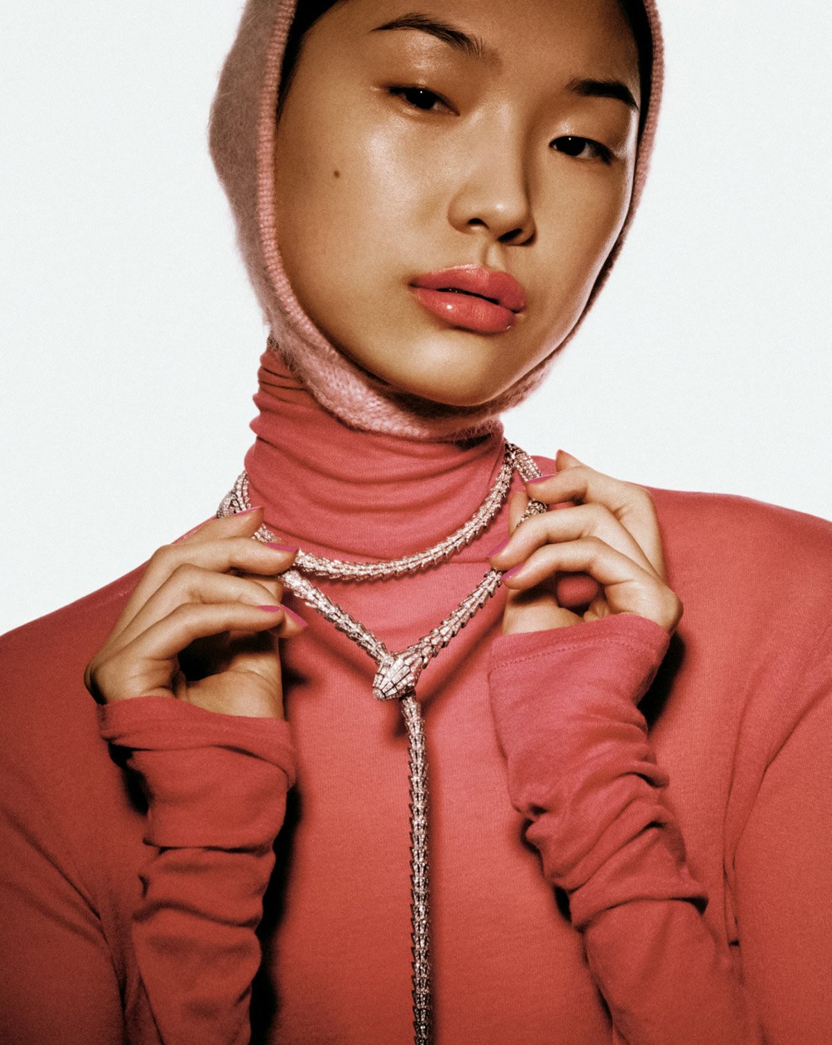 Rose Valentine and Lisa Lu by Jérémie Monnier for Marie Claire France December 2021