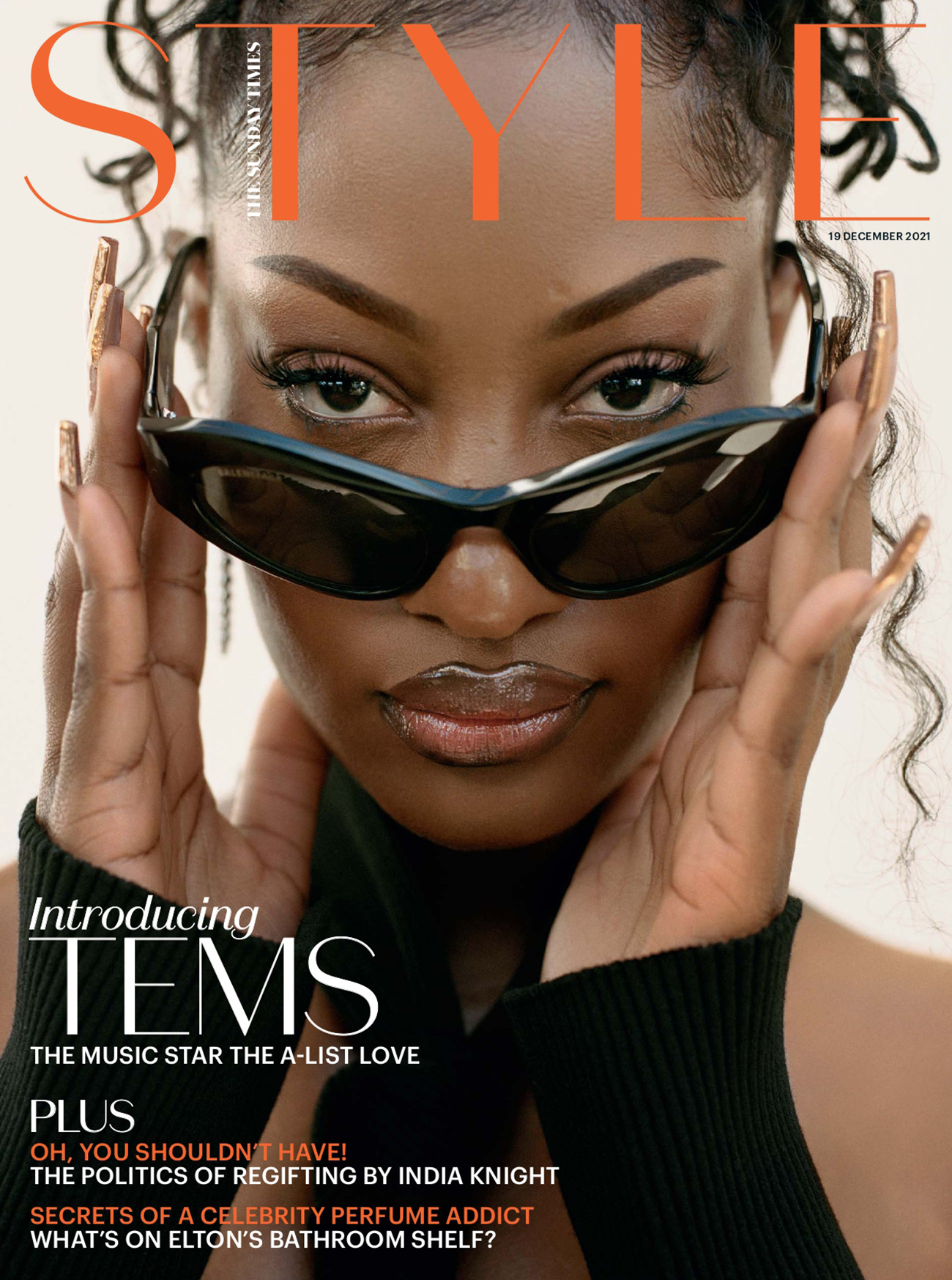 Tems covers The Sunday Times Style December 19th, 2021 by Ronan McKenzie