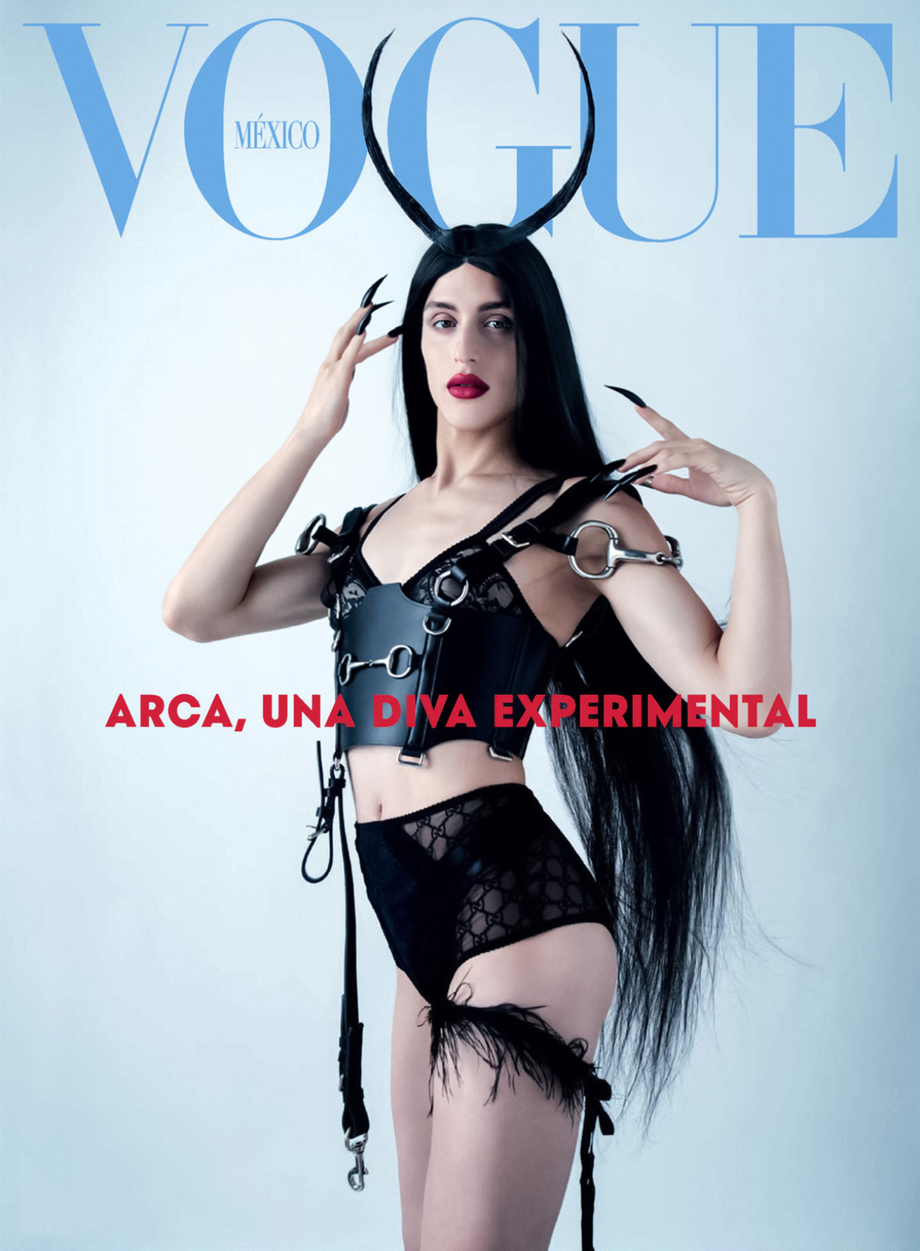 Arca covers Vogue Mexico & Latin America December 2021 January 2022 by Tim Walker