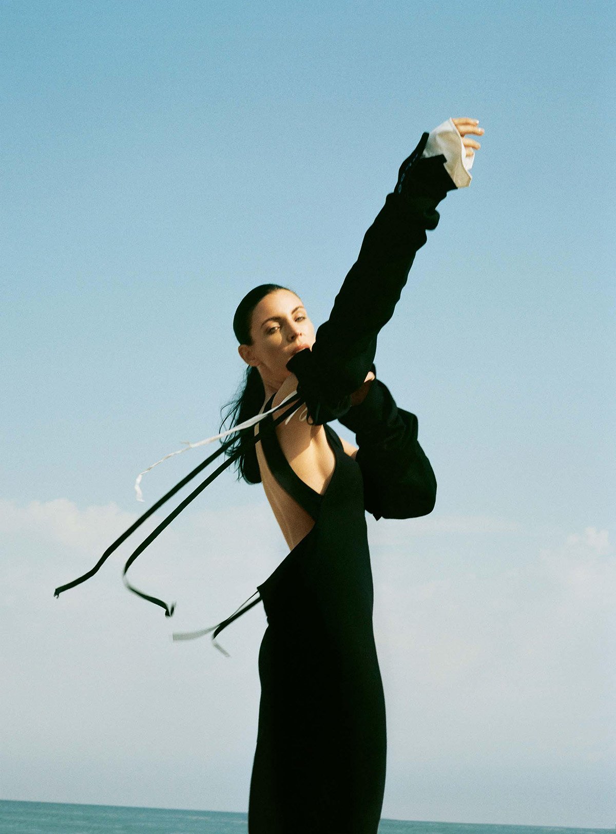 Liberty Ross in Saint Laurent on The Sunday Times Style January 9th, 2022 cover by Olivia Malone