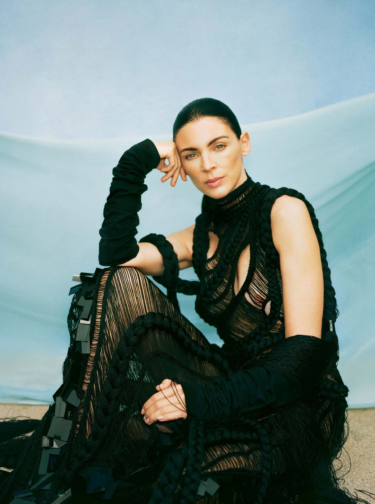 Liberty Ross in Saint Laurent on The Sunday Times Style January 9th, 2022 cover by Olivia Malone
