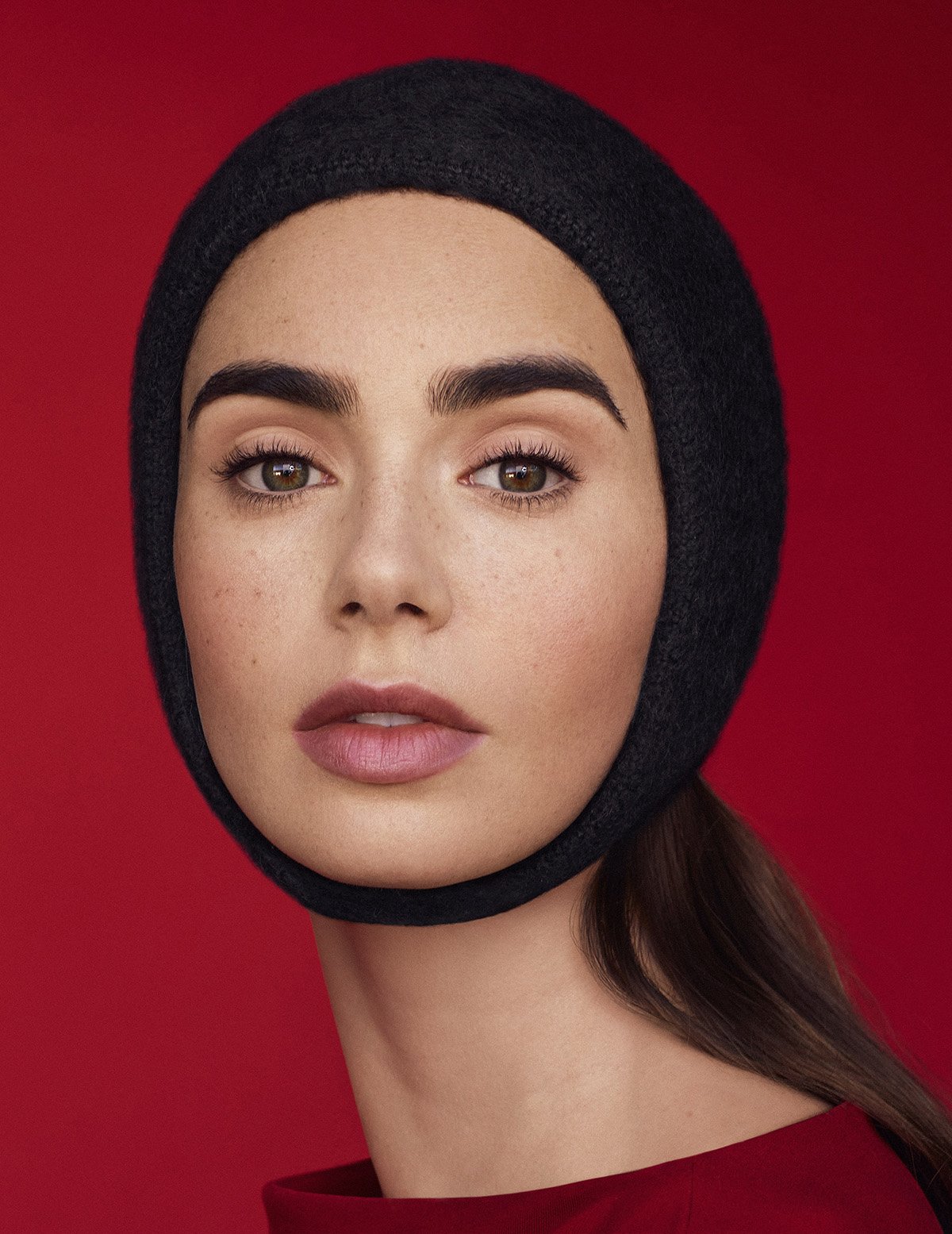 Lily Collins covers El País Semanal December 26th, 2021 by Thomas Whiteside