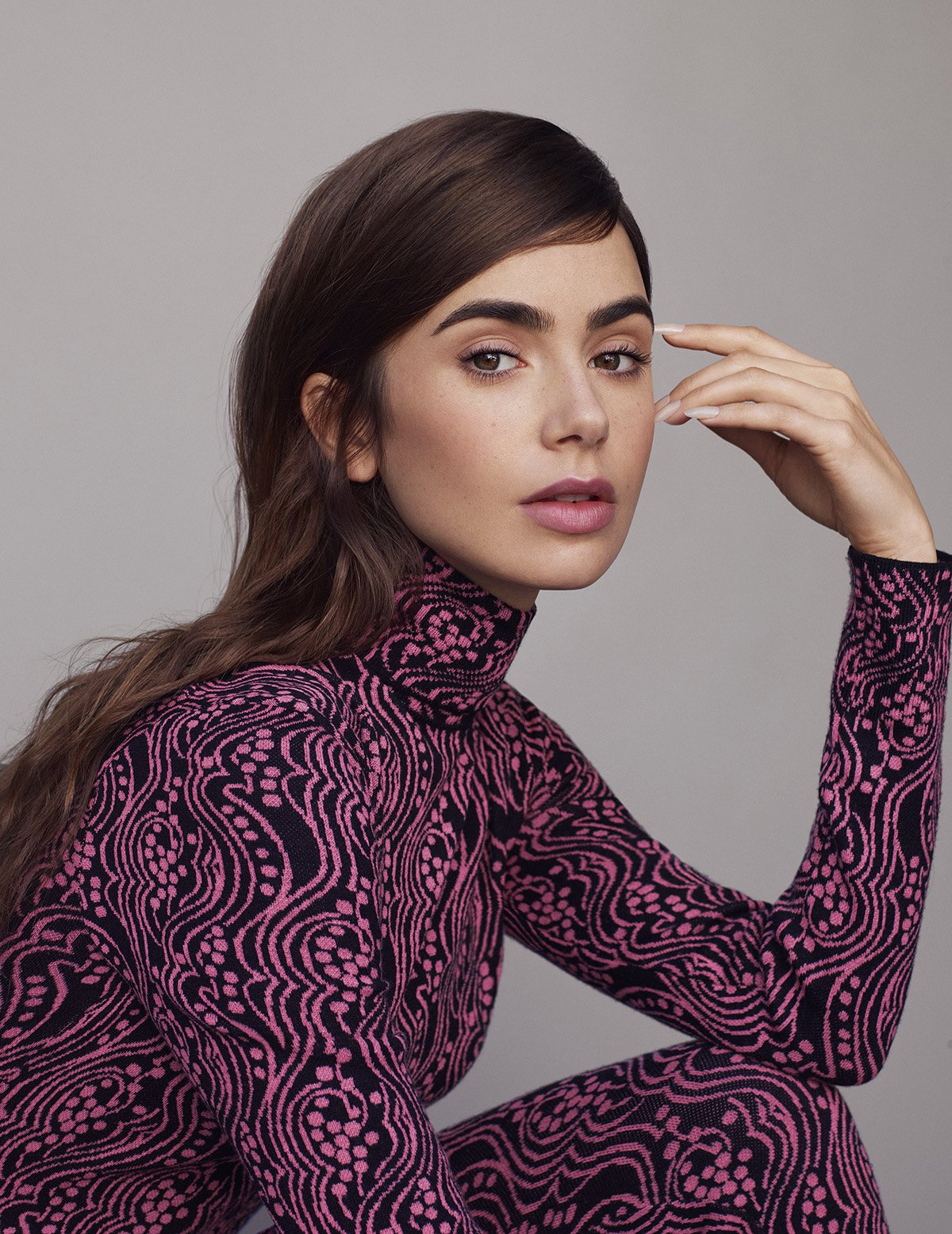 Lily Collins covers El País Semanal December 26th, 2021 by Thomas Whiteside