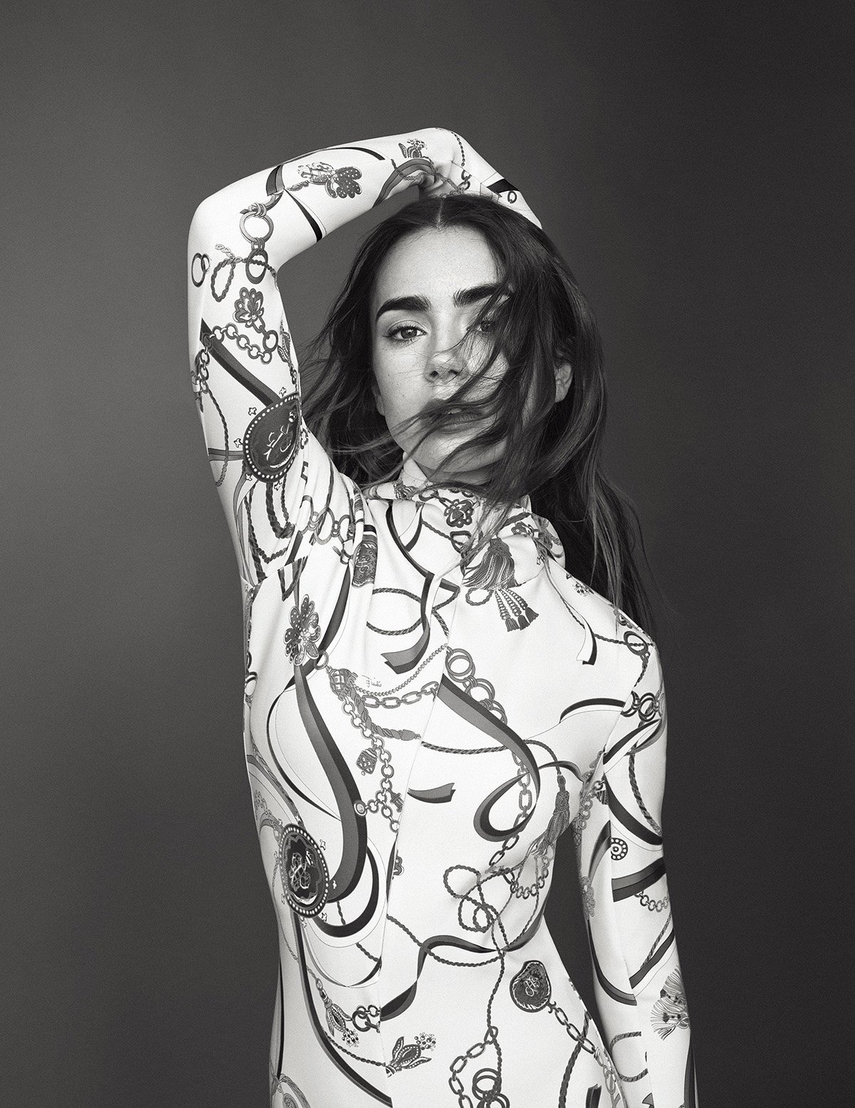 Lily Collins covers El País Semanal December 26th, 2021 by Thomas Whiteside