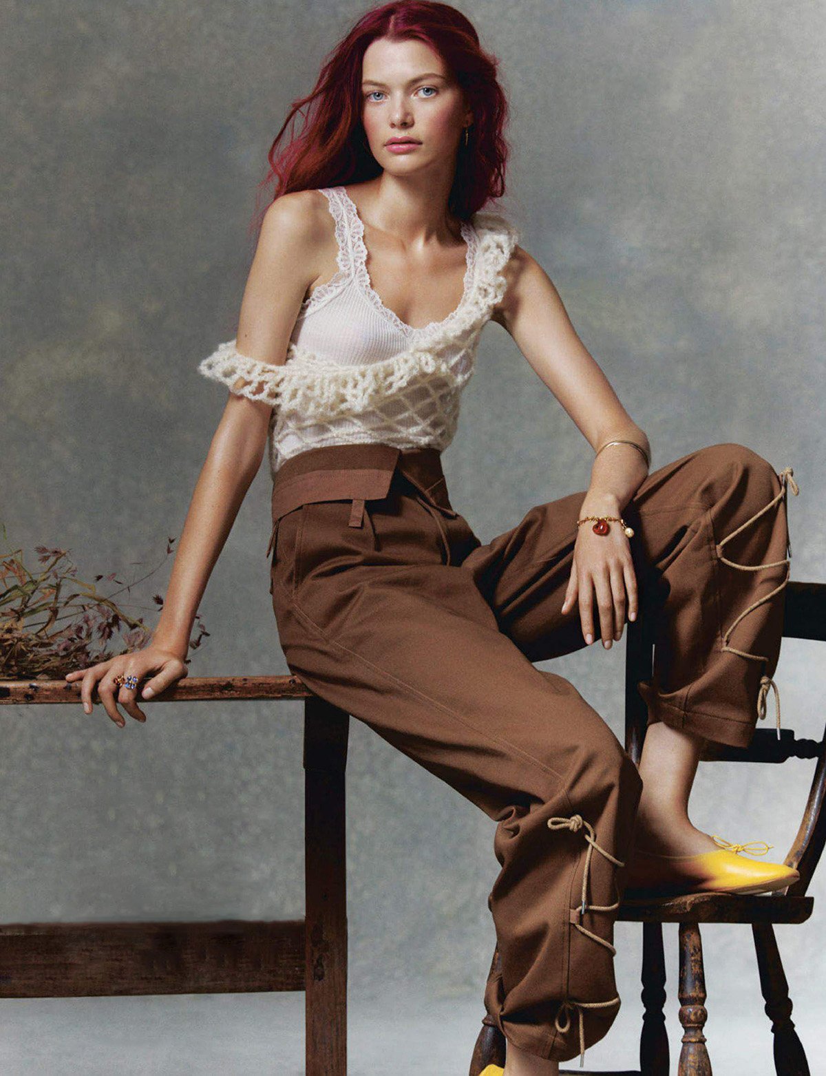 Louise Robert by Marili Andre for Vogue France December 2021 January 2022
