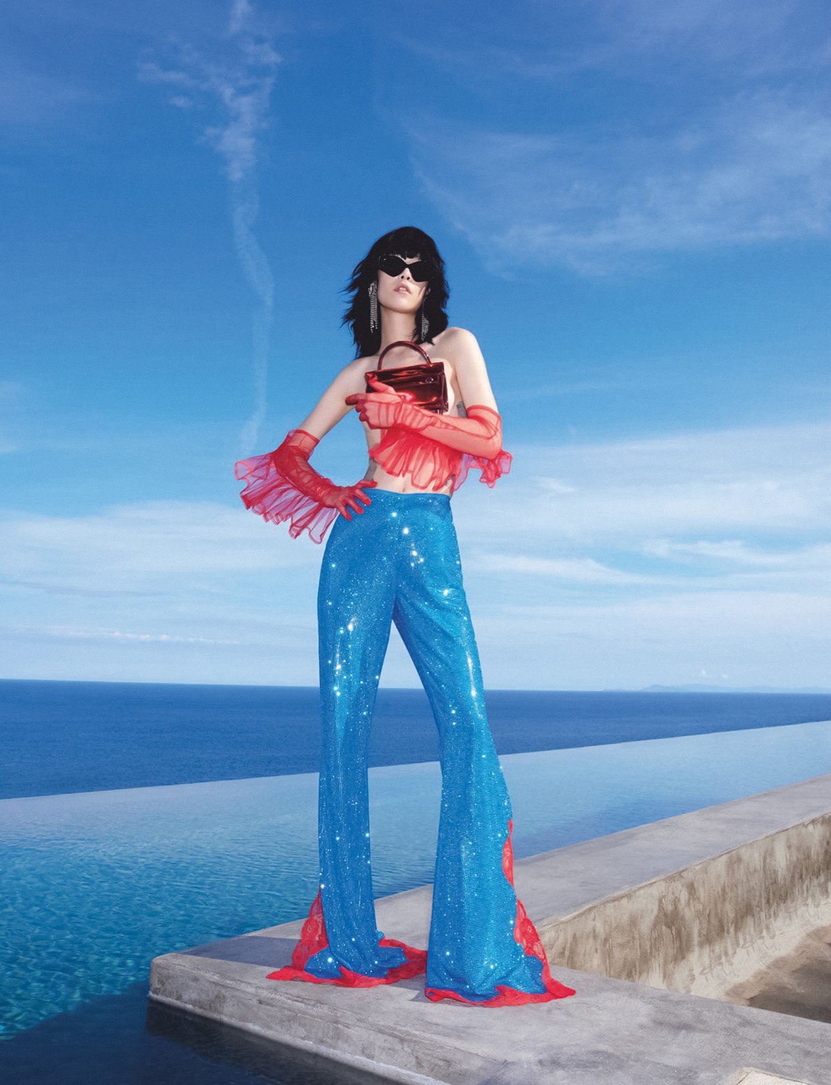 Mae Lapres by Claire Rothstein for Harper’s Bazaar Singapore January 2022