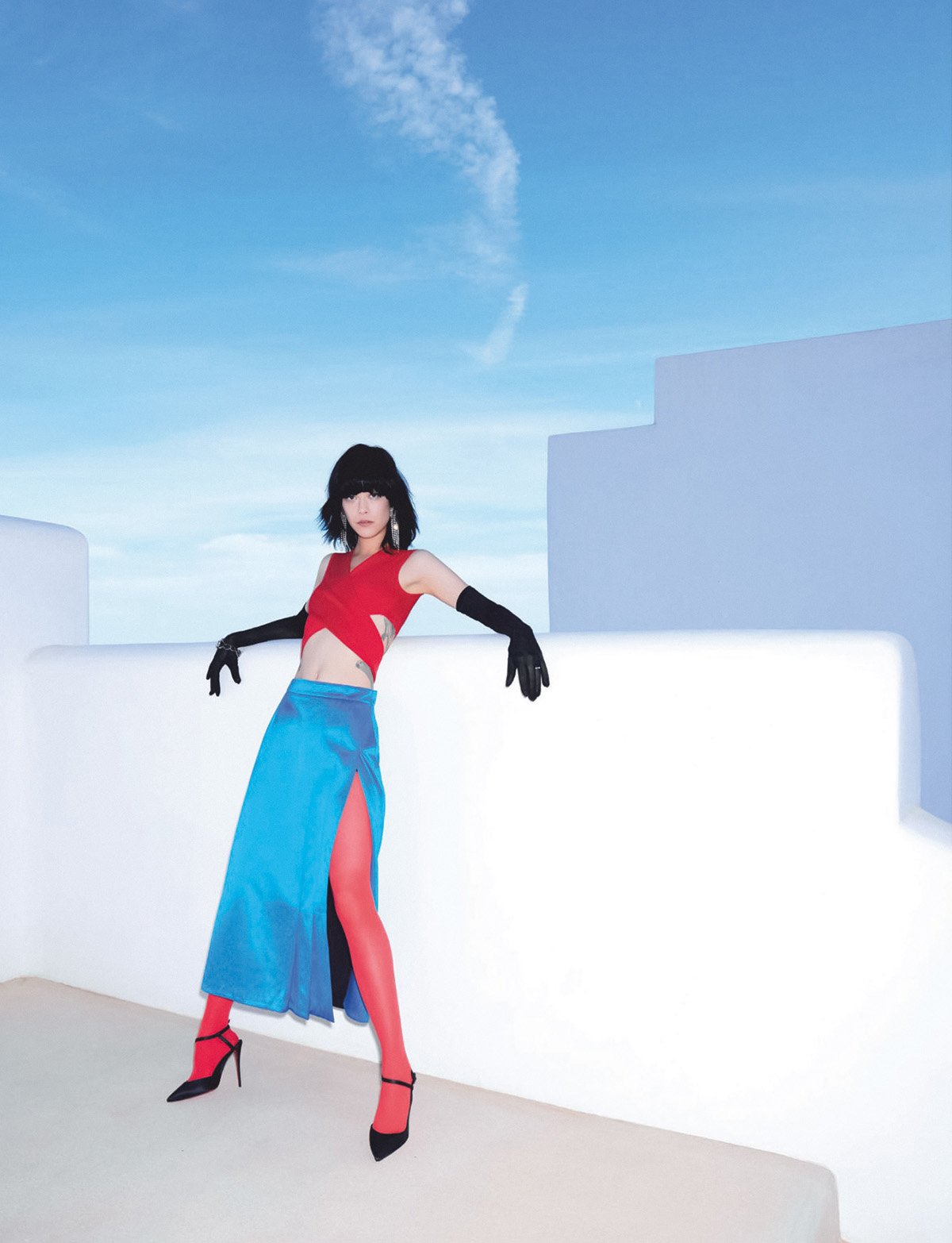 Mae Lapres by Claire Rothstein for Harper’s Bazaar Singapore January 2022