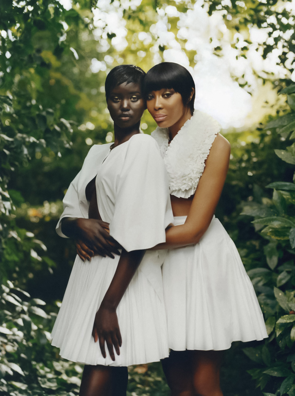 Naomi Campbell and Adut Akech by Tyler Mitchell for Vogue Italia January 2022