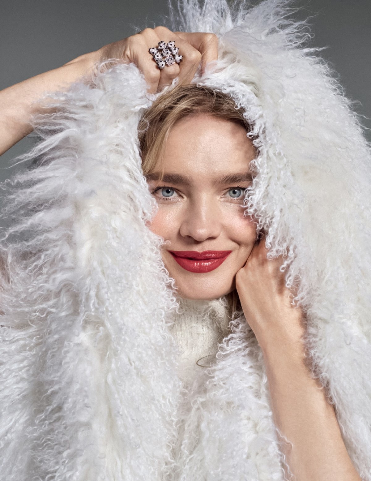 Natalia Vodianova covers Harper’s Bazaar Spain January 2022 by Nicolas Valois