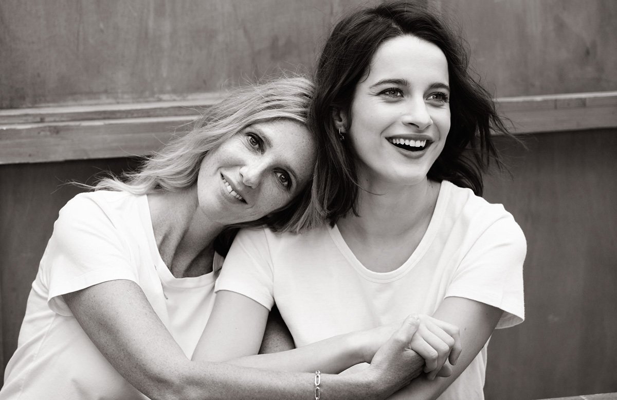 Sandrine Kiberlain and Rebecca Marder cover Madame Figaro January 21st, 2022 by Dant Studio
