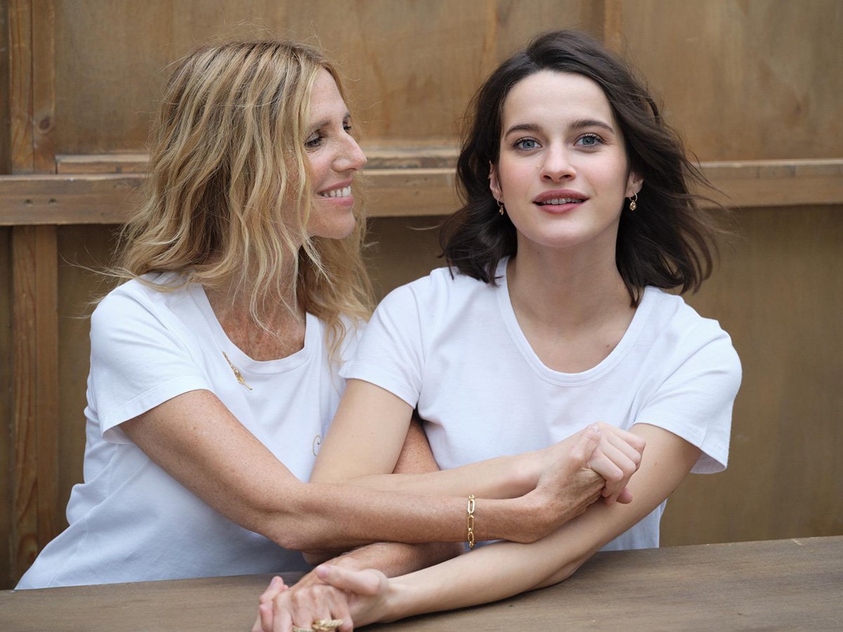 Sandrine Kiberlain and Rebecca Marder cover Madame Figaro January 21st, 2022 by Dant Studio